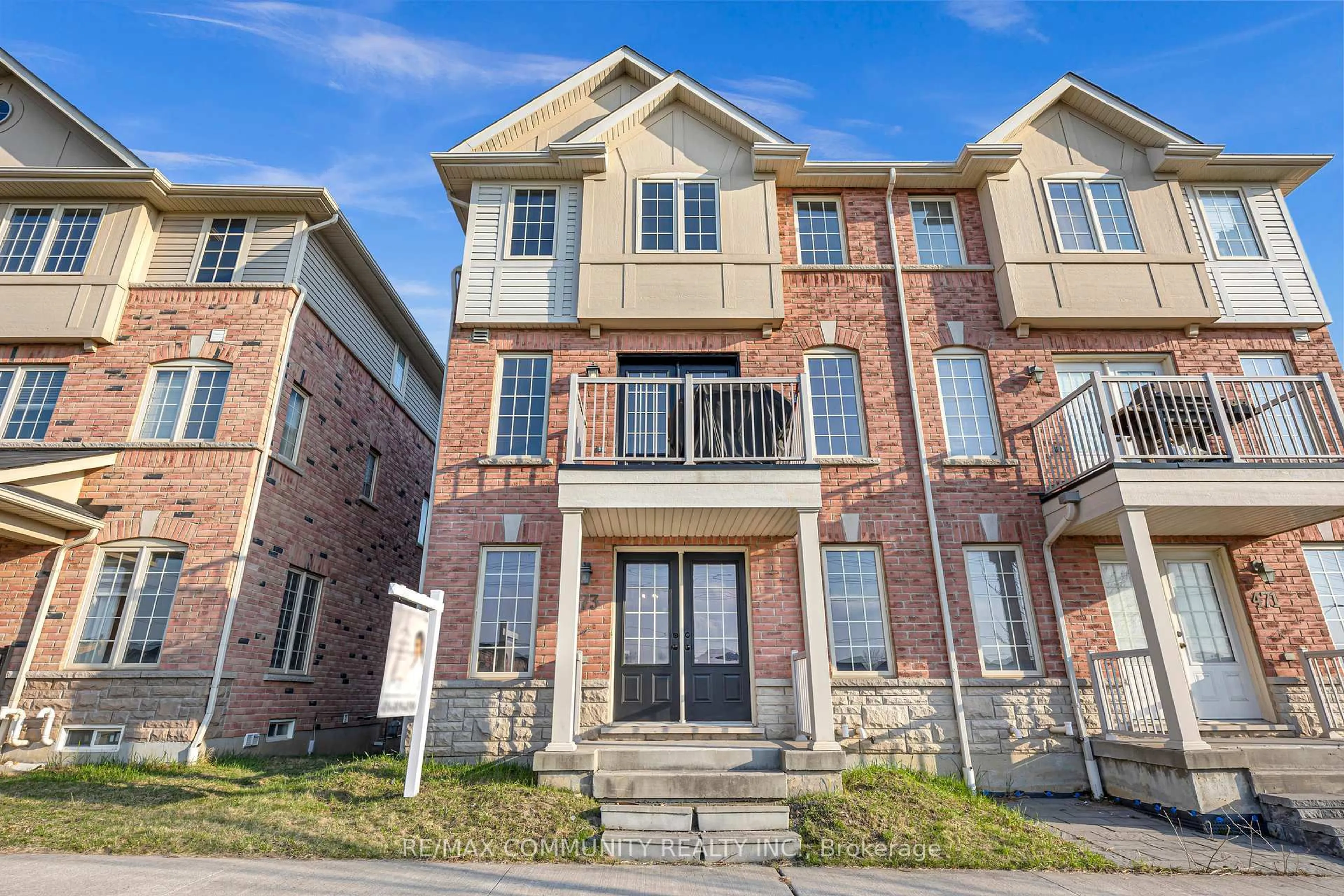 Home with brick exterior material, building for 473 Rossland Rd, Ajax Ontario L1Z 0K8