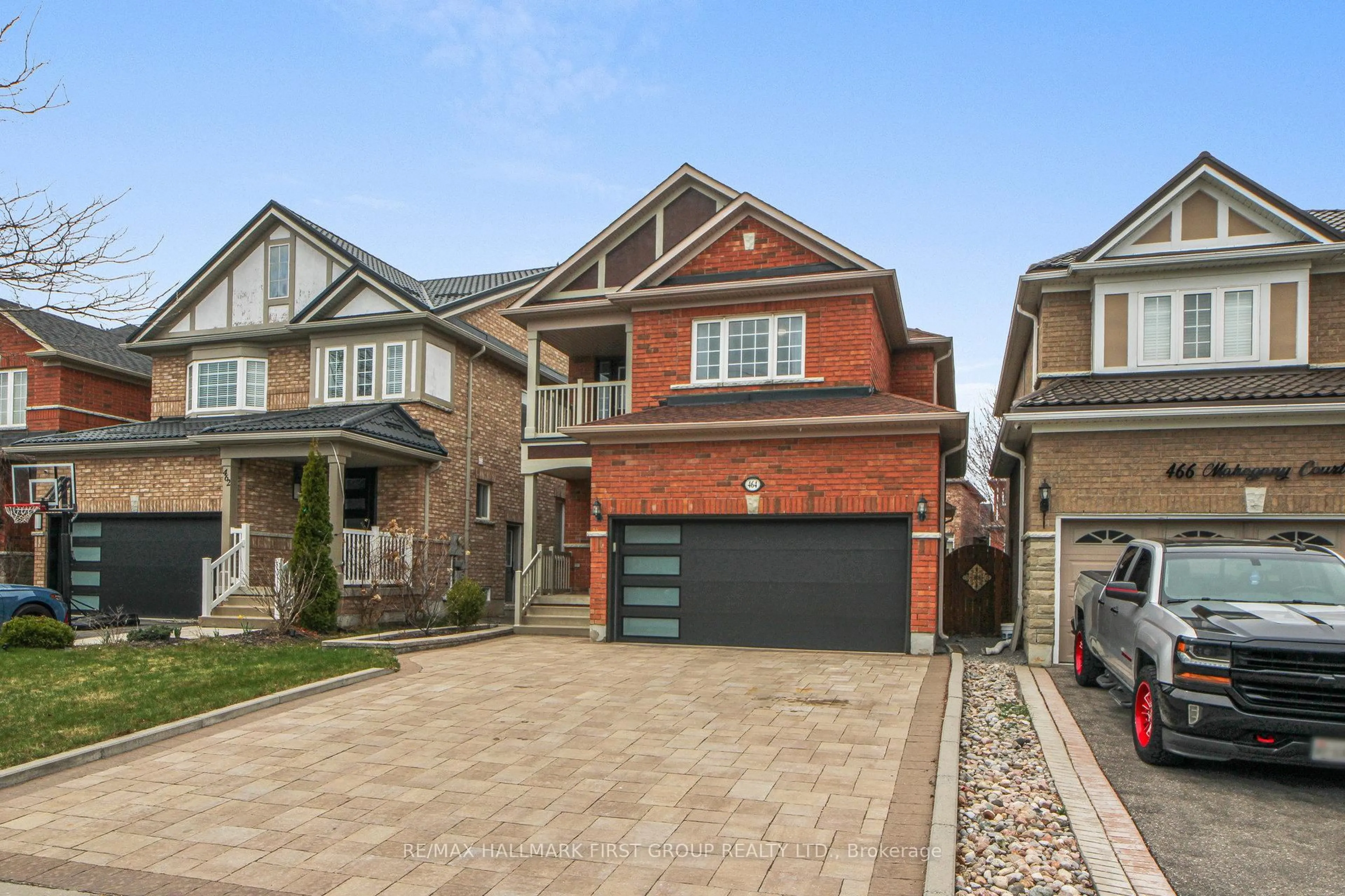 Home with brick exterior material, street for 464 Mahogany Crt, Pickering Ontario L1X 0A2