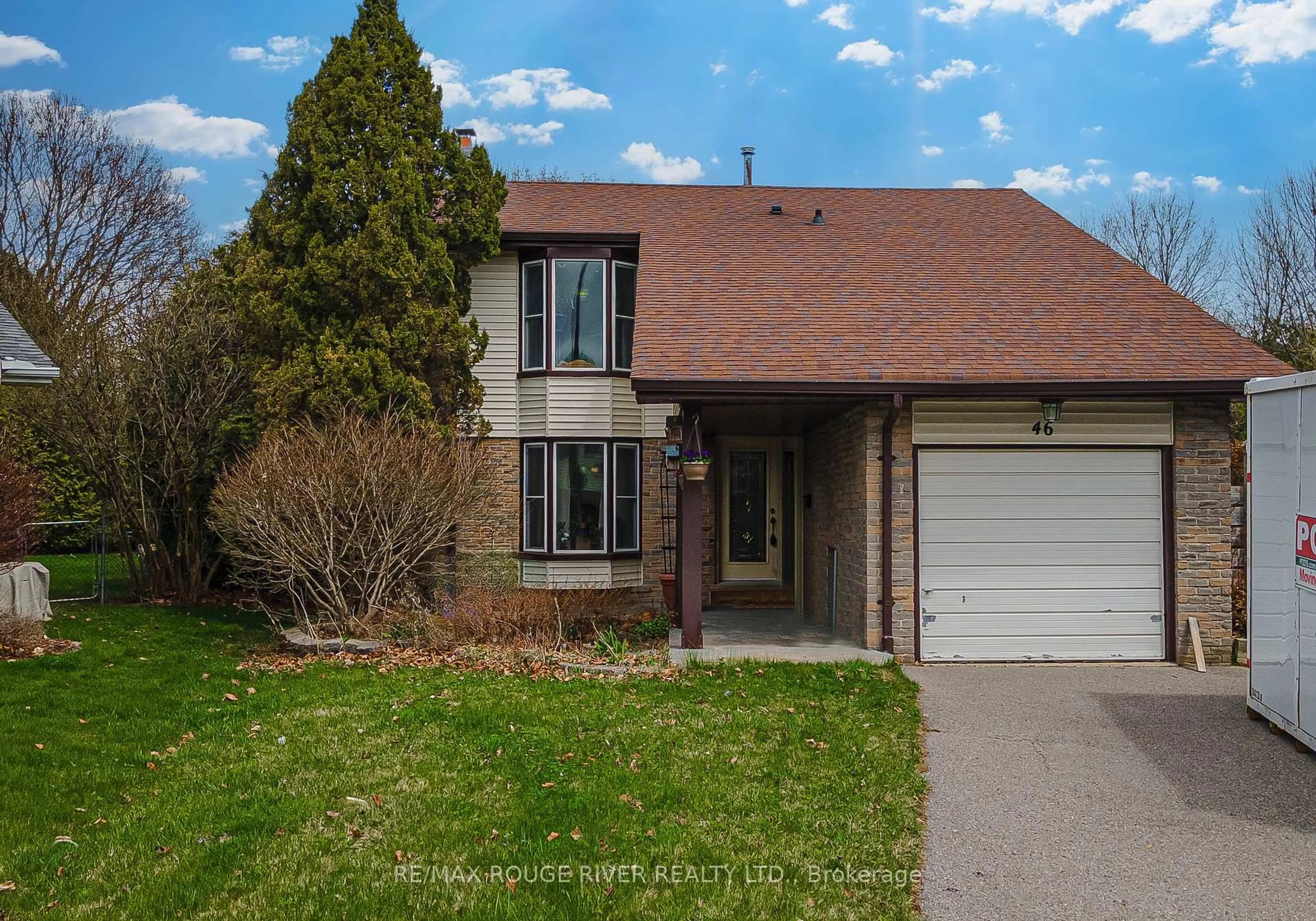 Home with brick exterior material, street for 46 Pilkington Cres, Whitby Ontario L1N 6G1