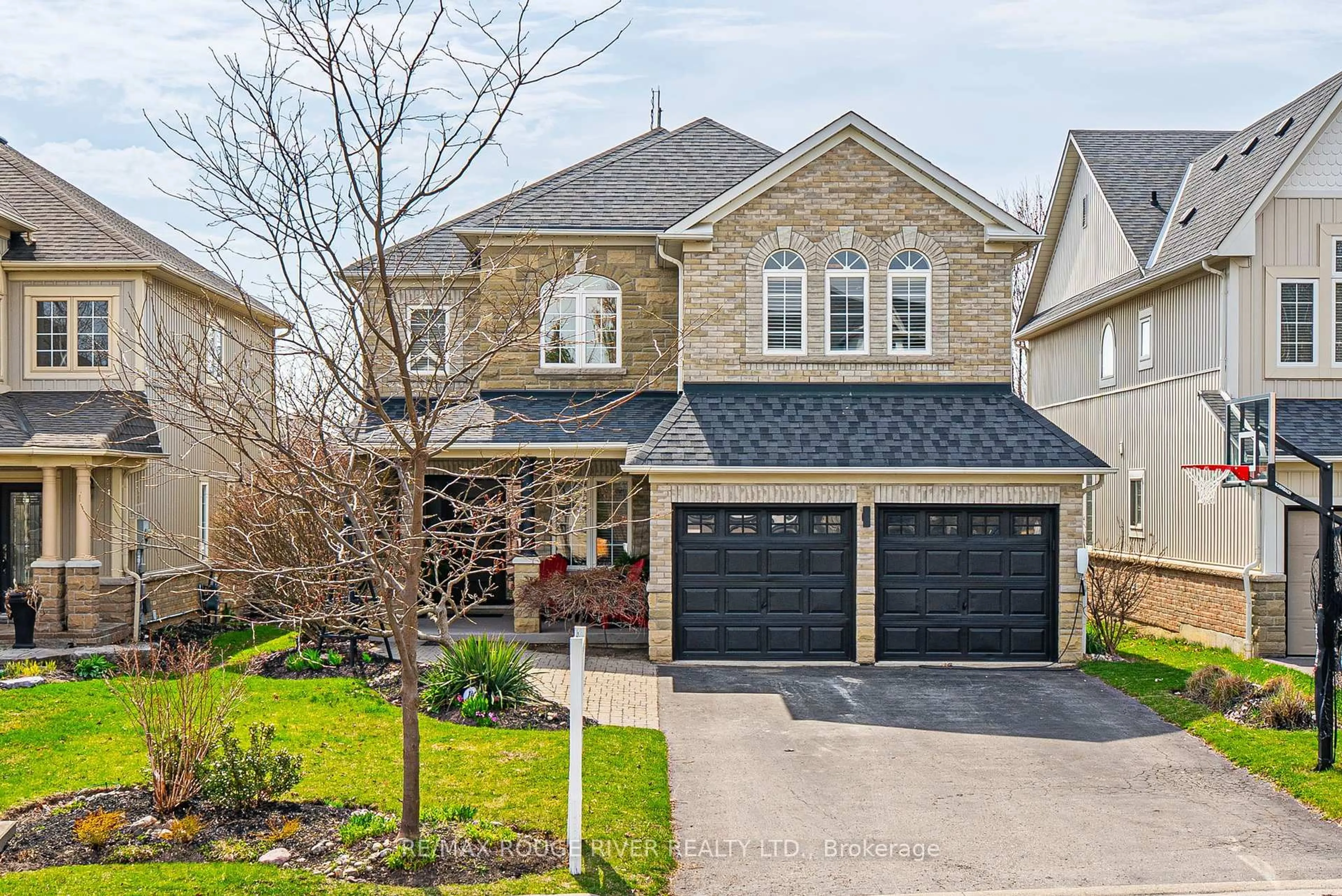 Home with brick exterior material, street for 14 Mackey Dr, Whitby Ontario L1P 1P5
