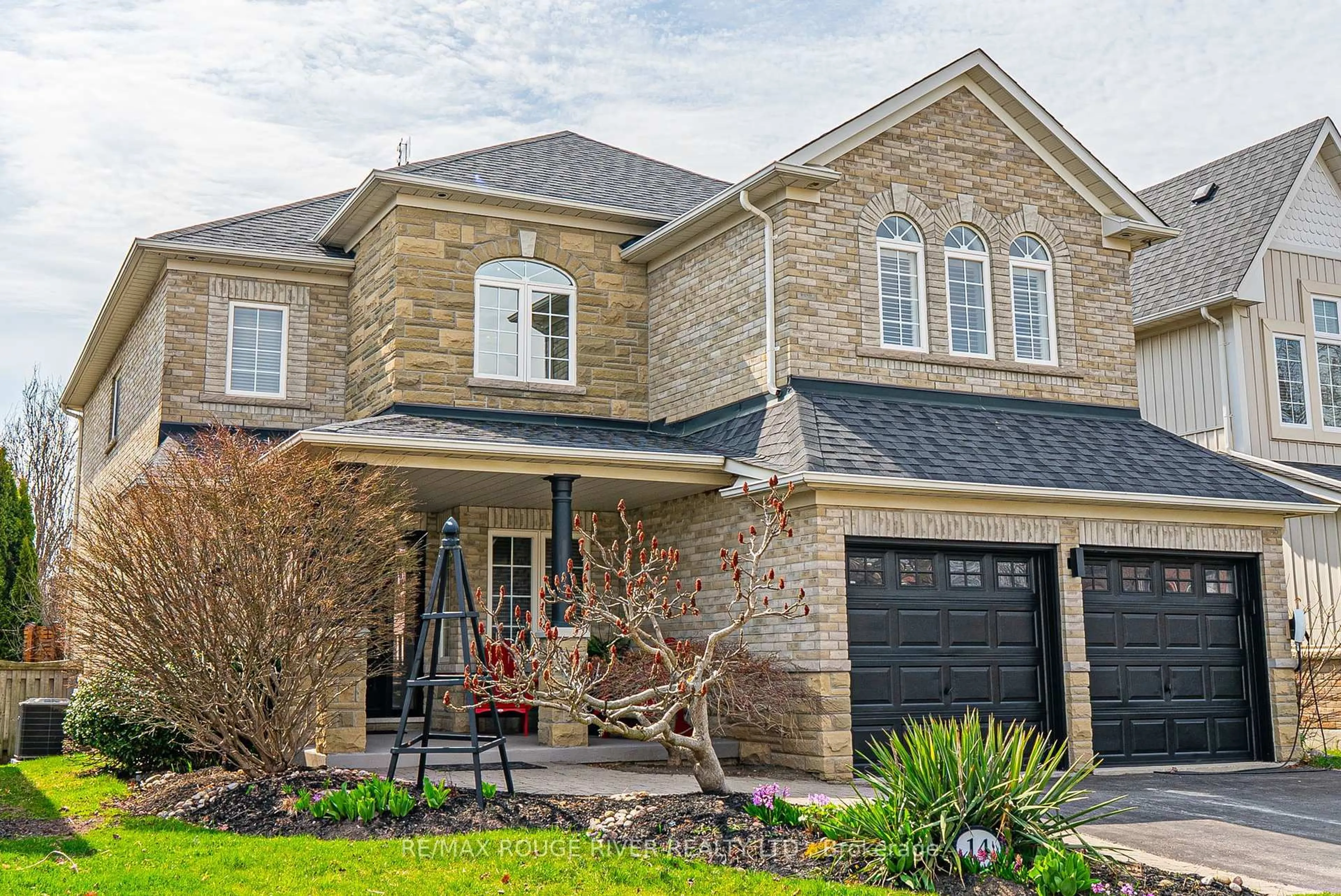 Home with brick exterior material, street for 14 Mackey Dr, Whitby Ontario L1P 1P5