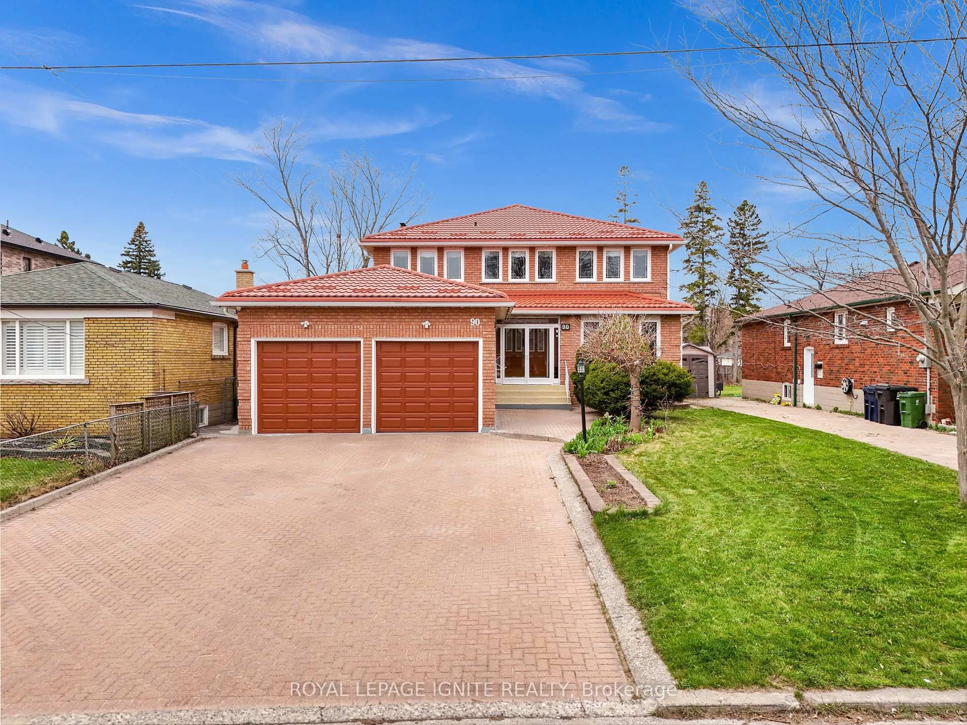Home with brick exterior material, street for 90 Cleta Dr, Toronto Ontario M1K 3G7
