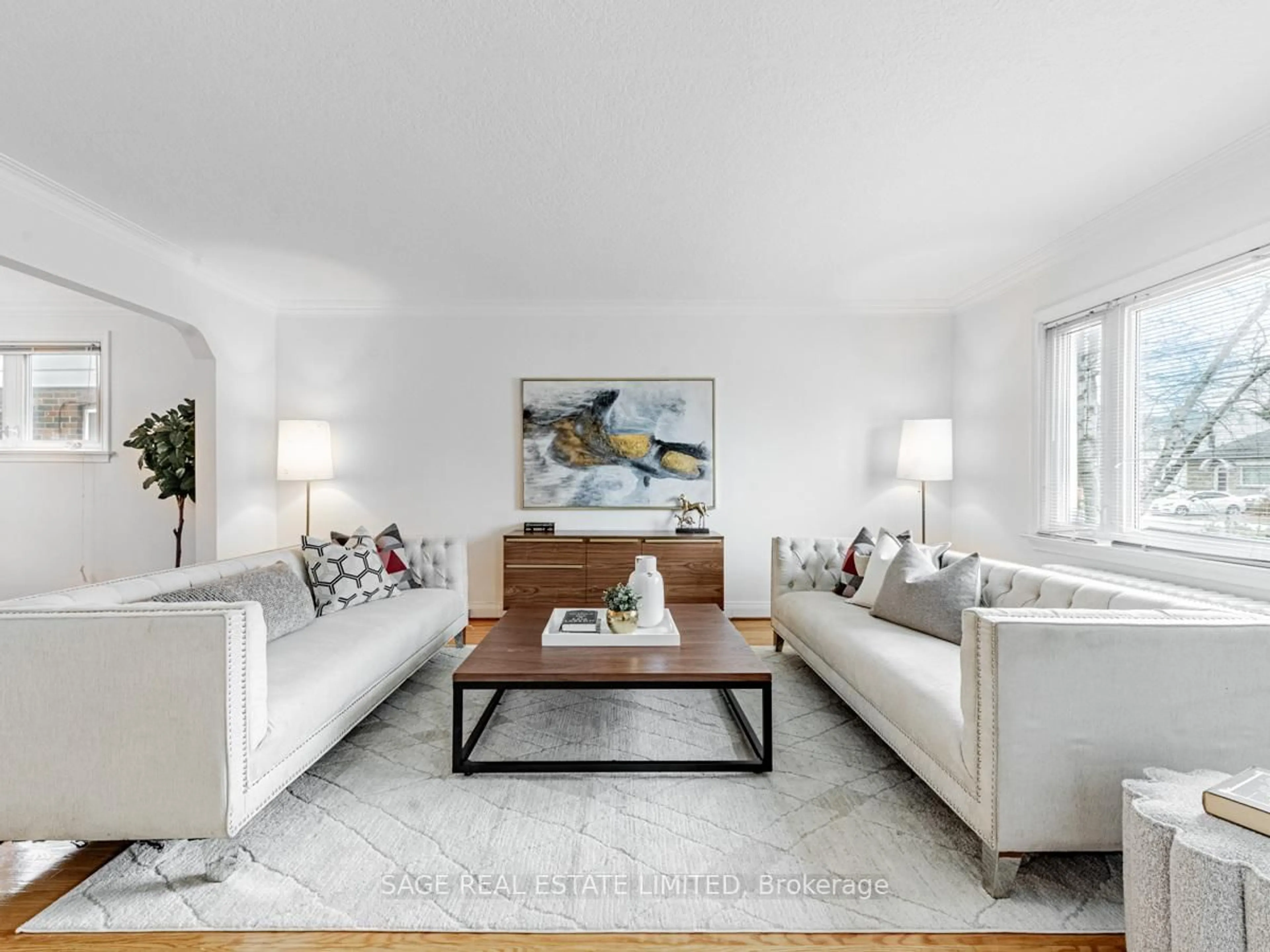 Living room with furniture, unknown for 28 Barbara Cres, Toronto Ontario M4C 3B2