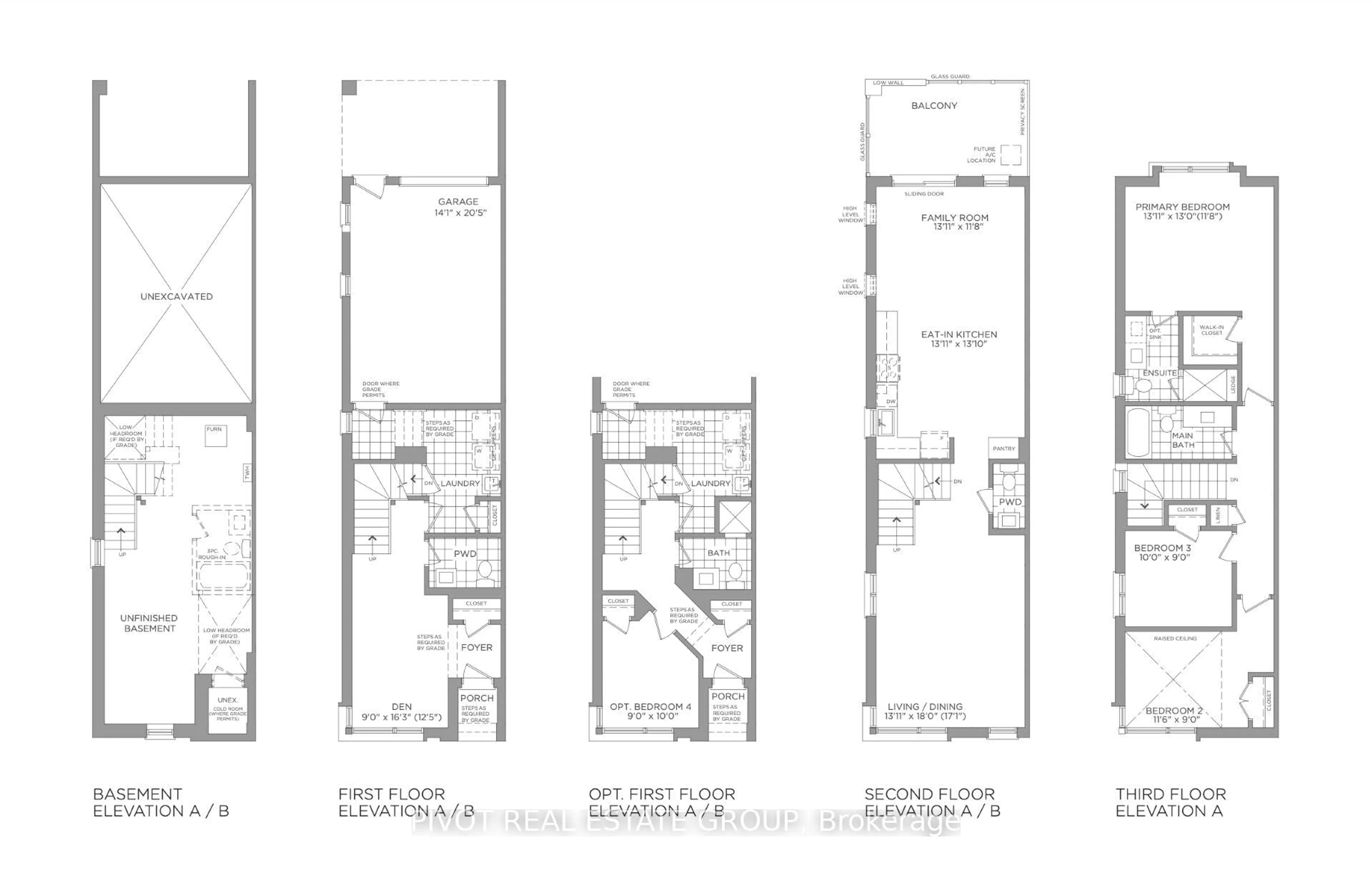 Floor plan for 14 Pluto Way, Whitby Ontario L1M 0M7