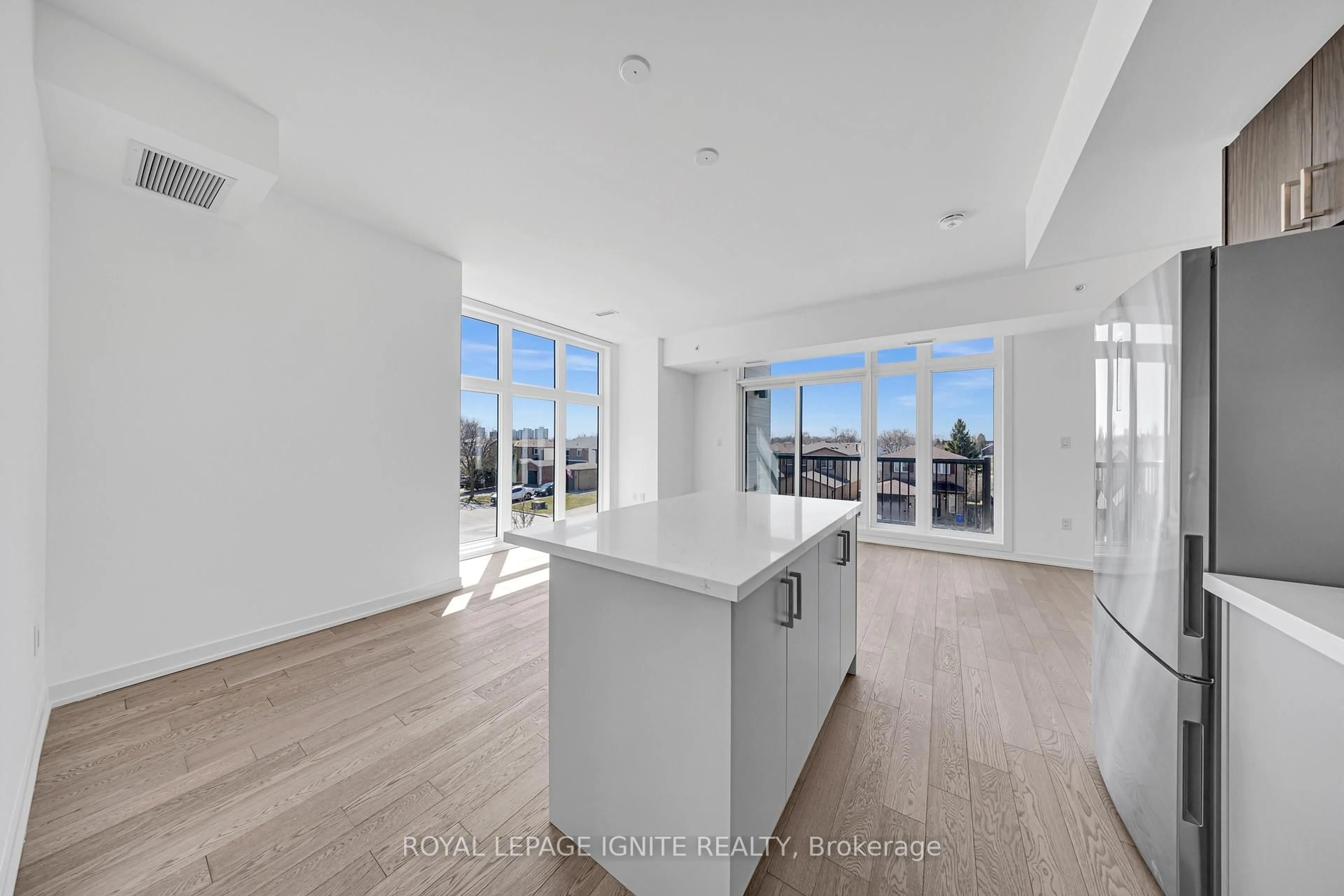 Open concept kitchen, floor is not visible for 188 Angus Dr #2, Ajax Ontario L1S 0G5