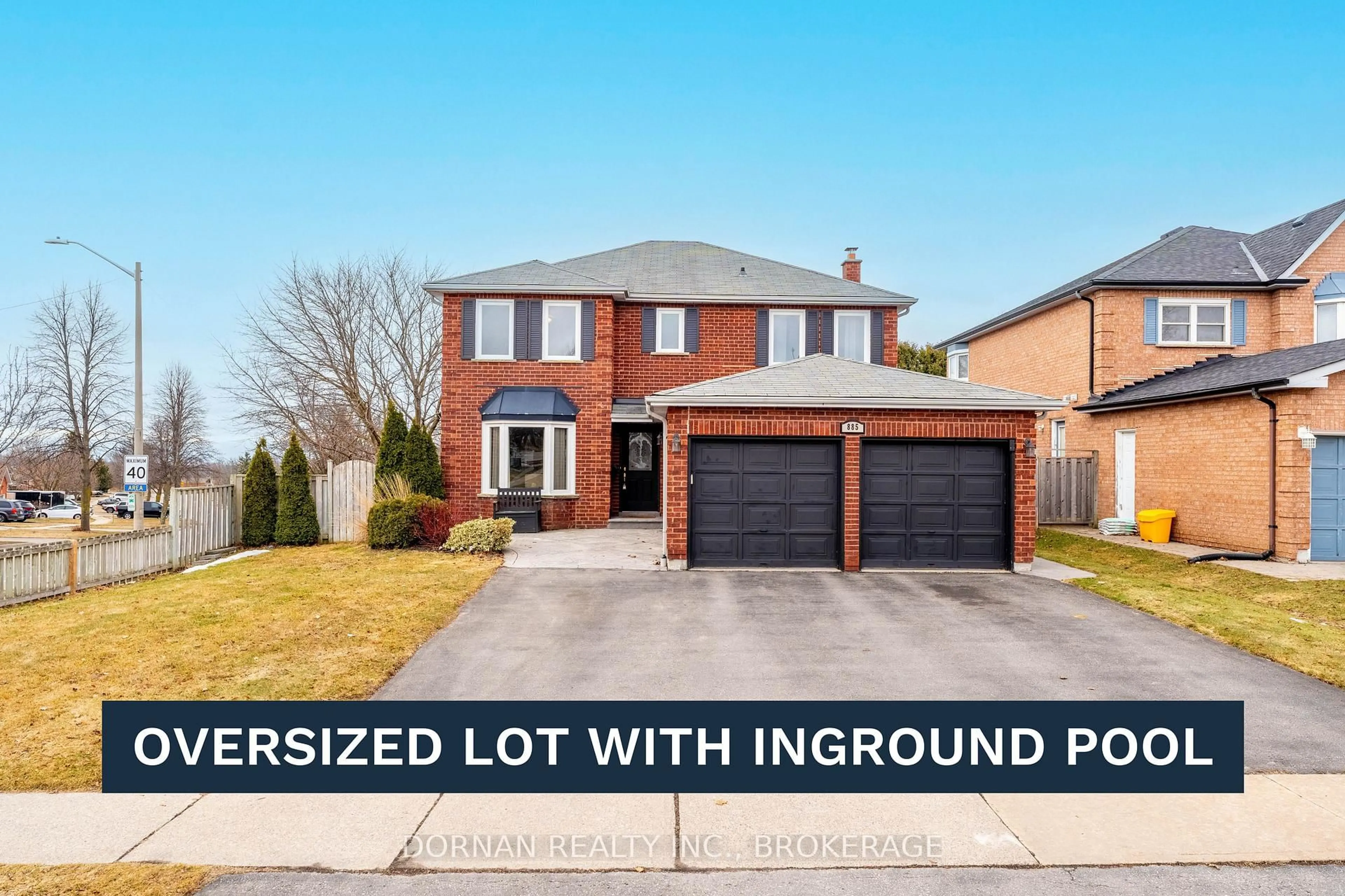 Home with brick exterior material, street for 885 Corbetts Rd, Oshawa Ontario L1K 2E1