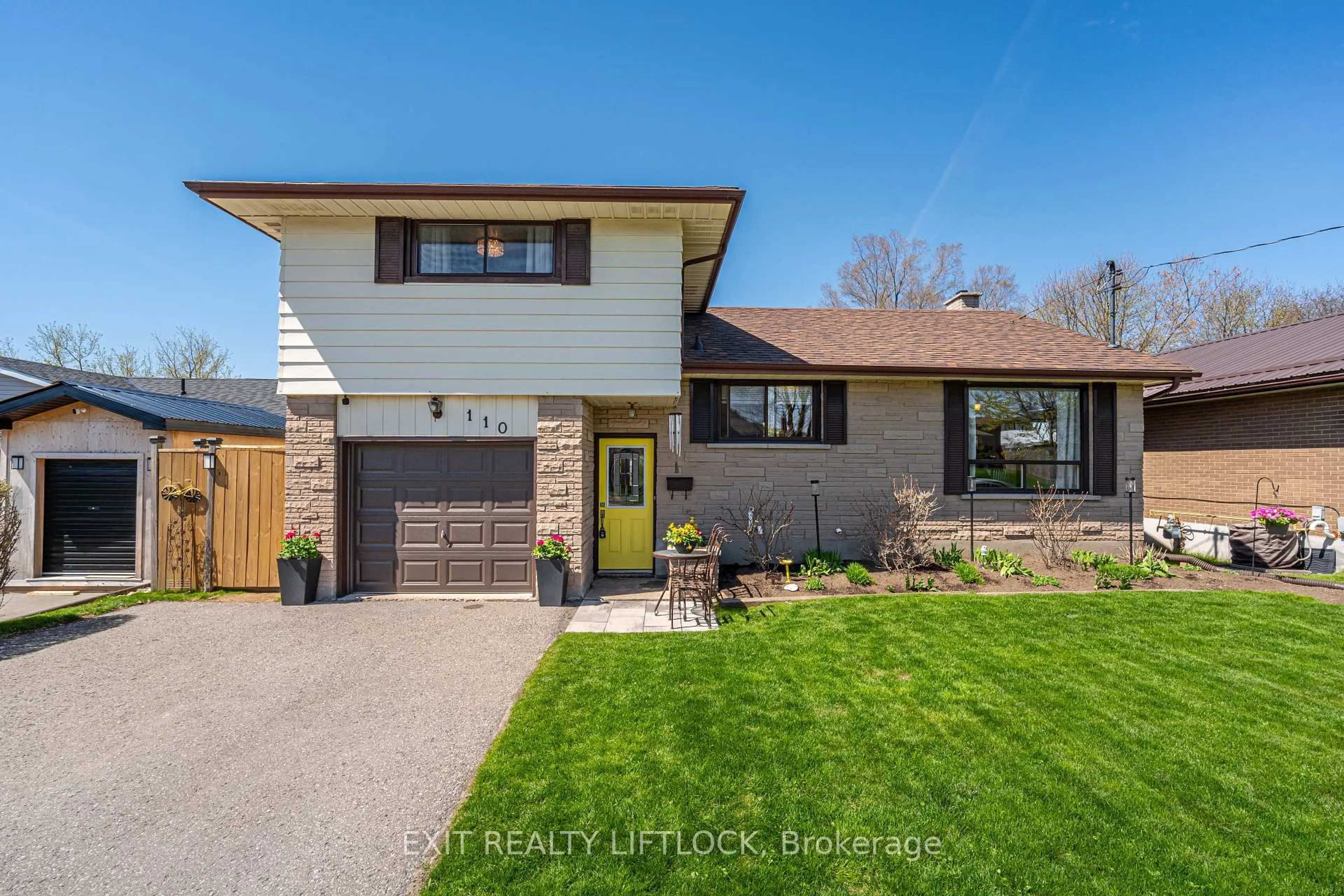 Home with brick exterior material, street for 110 Labrador Dr, Oshawa Ontario L1H 7E3