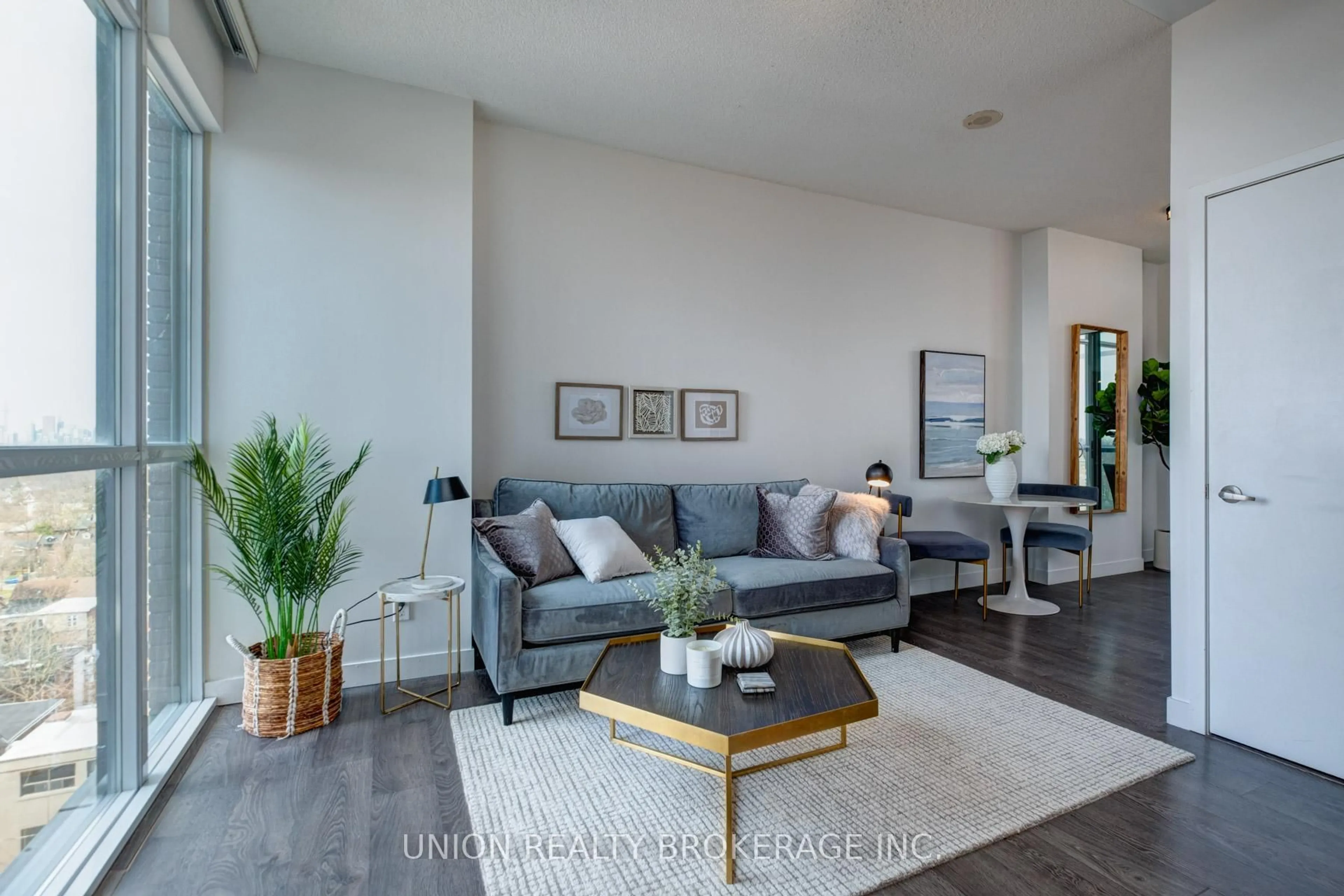 Living room with furniture, unknown for 2055 Danforth Ave #802, Toronto Ontario M4C 1J8