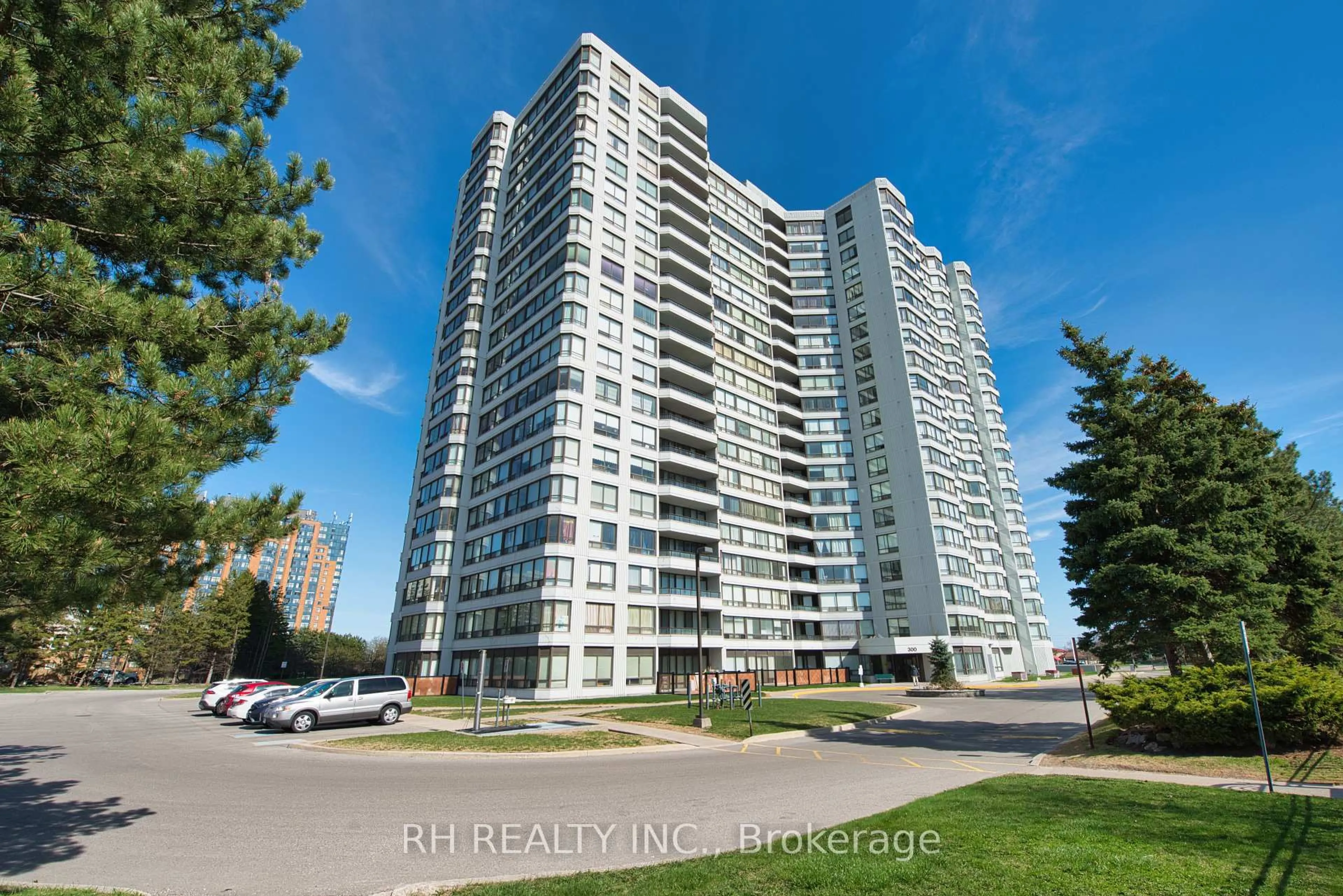 A pic from outside/outdoor area/front of a property/back of a property/a pic from drone, building for 300 Alton Towers Circ #408, Toronto Ontario M1V 4X9