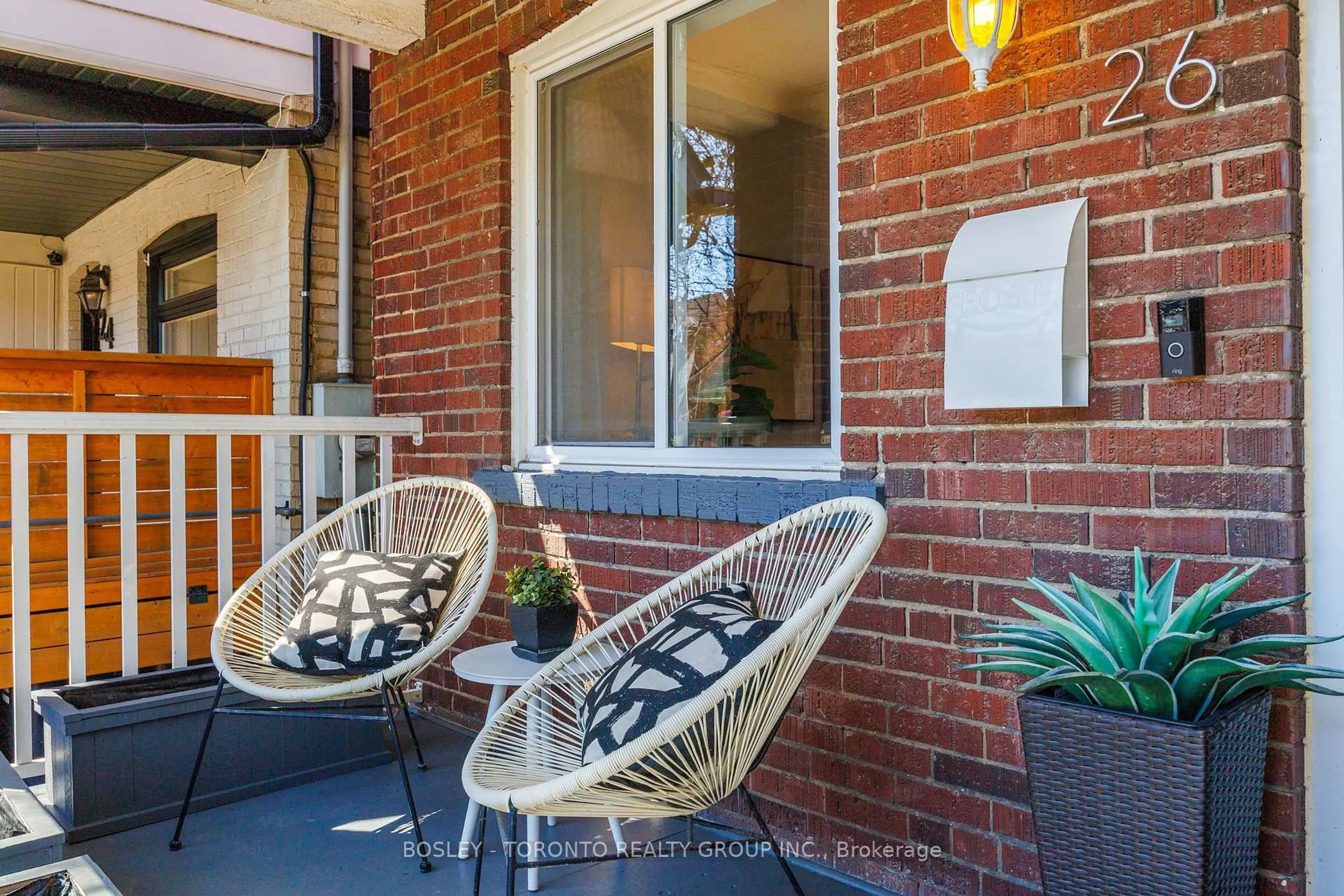 Patio, street for 26 Rushbrooke Ave, Toronto Ontario M4M 3A9