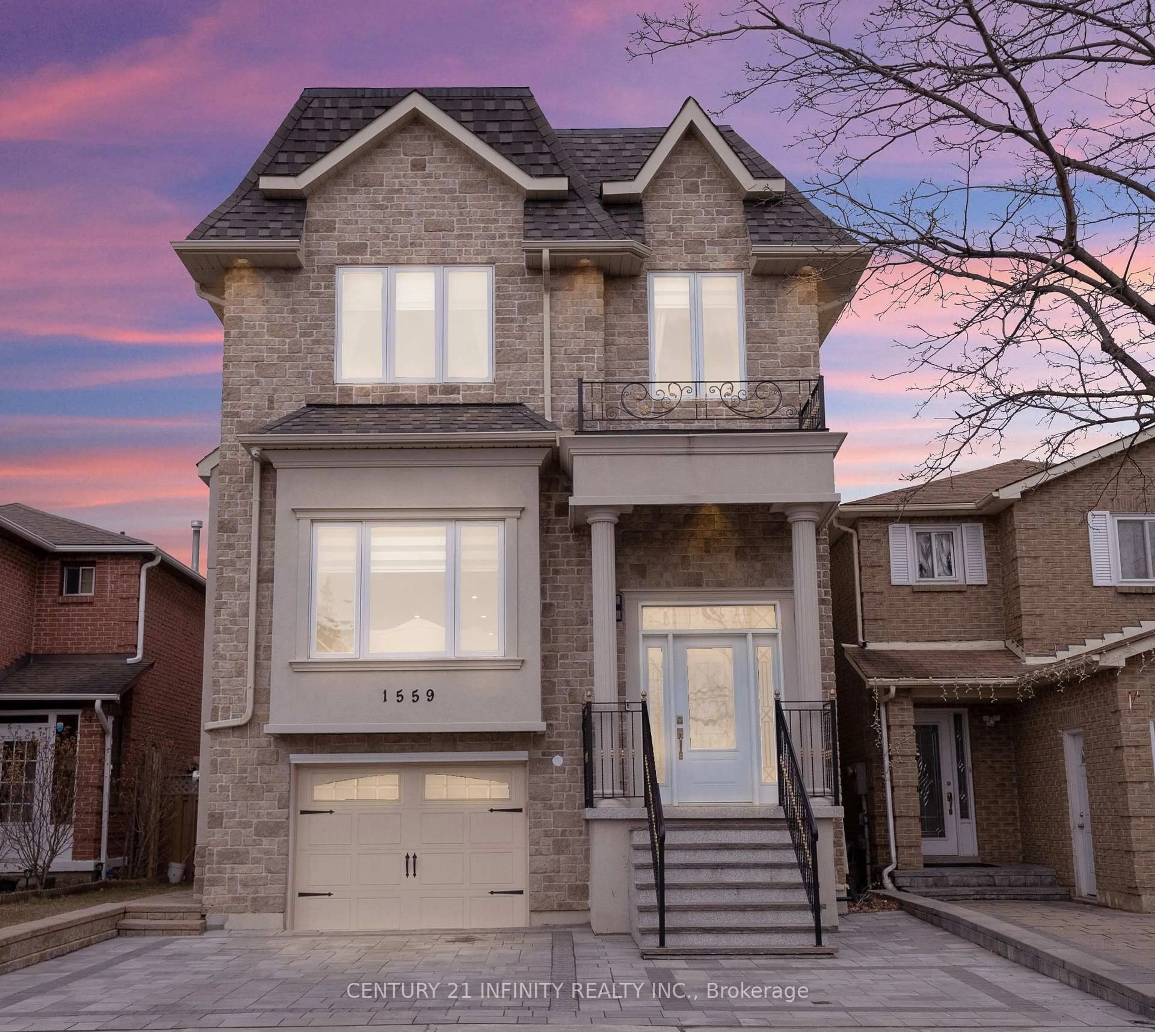 Home with brick exterior material, street for 1559 Marshcourt Dr, Pickering Ontario L1V 6G2