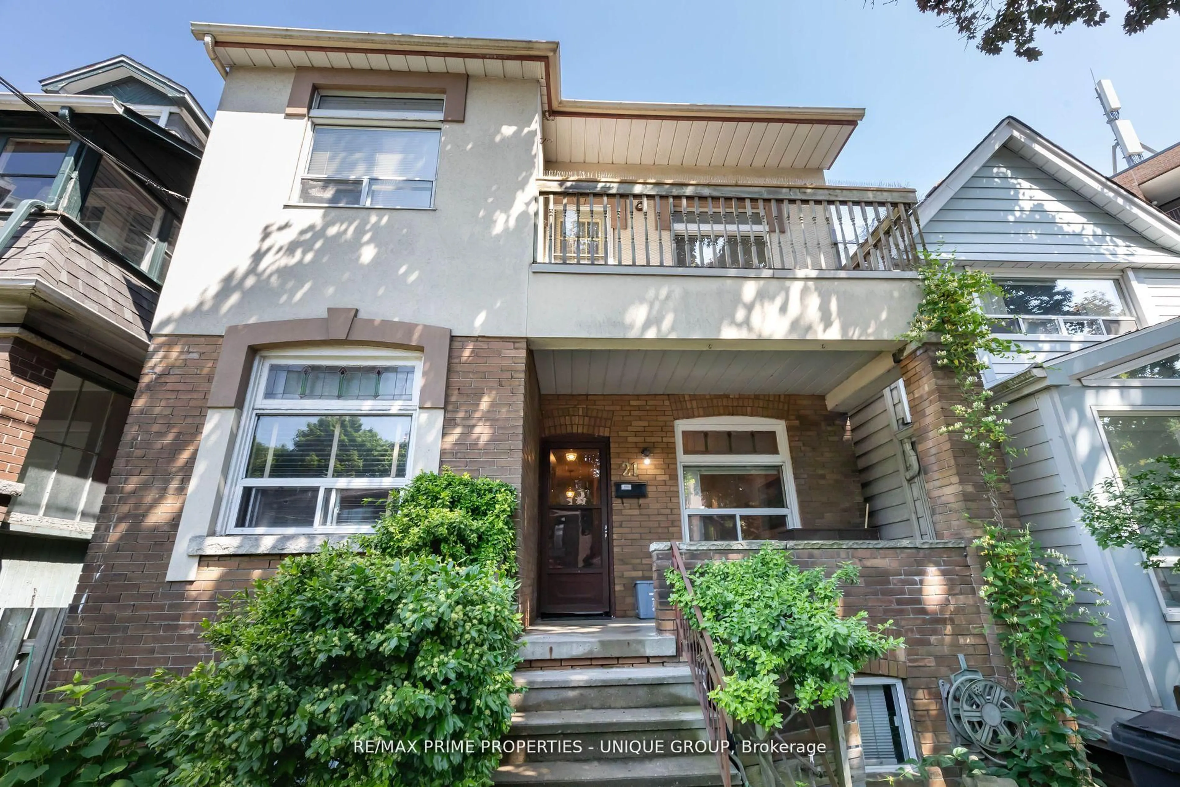 Home with brick exterior material, street for 21 Cambridge Ave, Toronto Ontario M4K 2L2