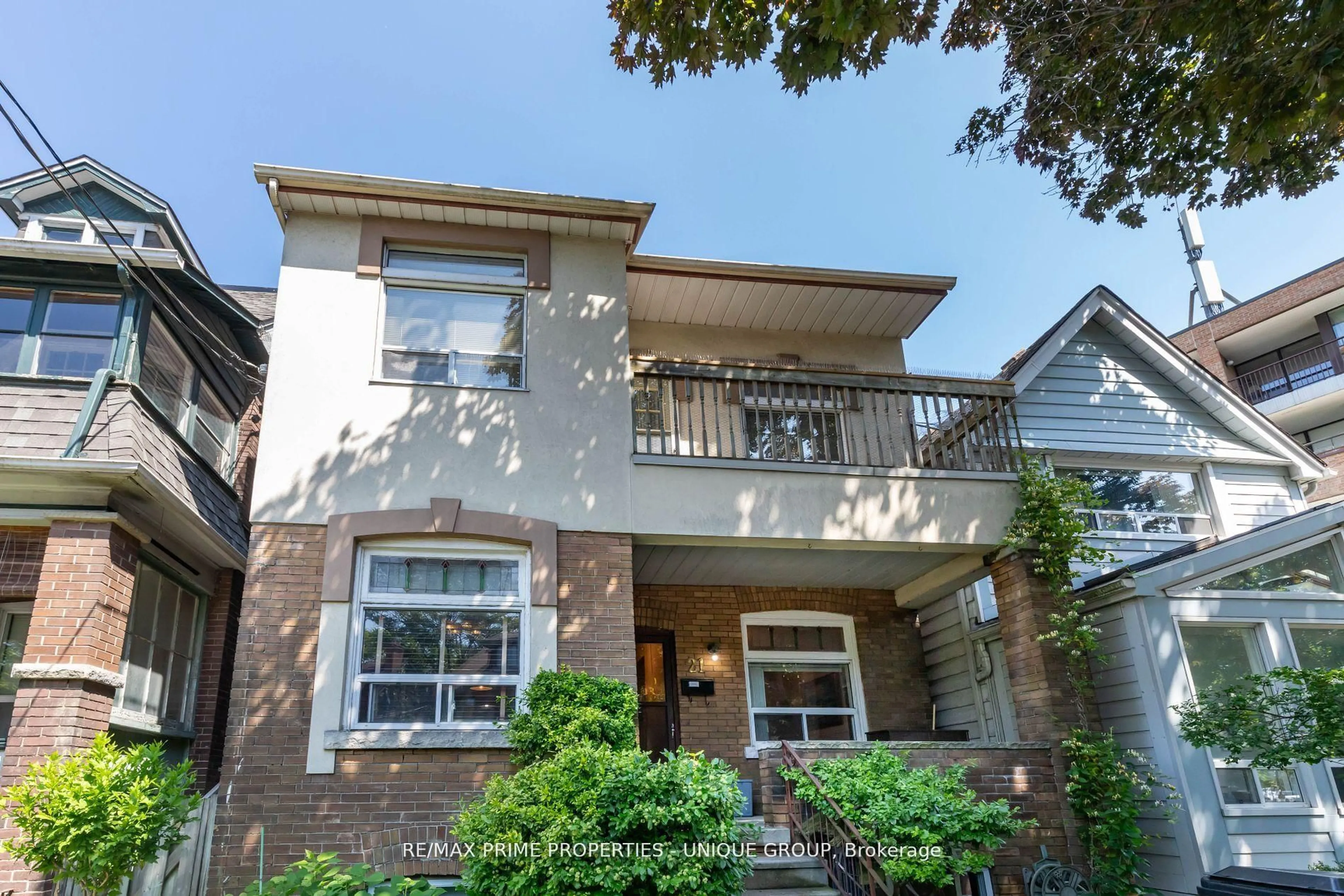 Home with brick exterior material, street for 21 Cambridge Ave, Toronto Ontario M4K 2L2