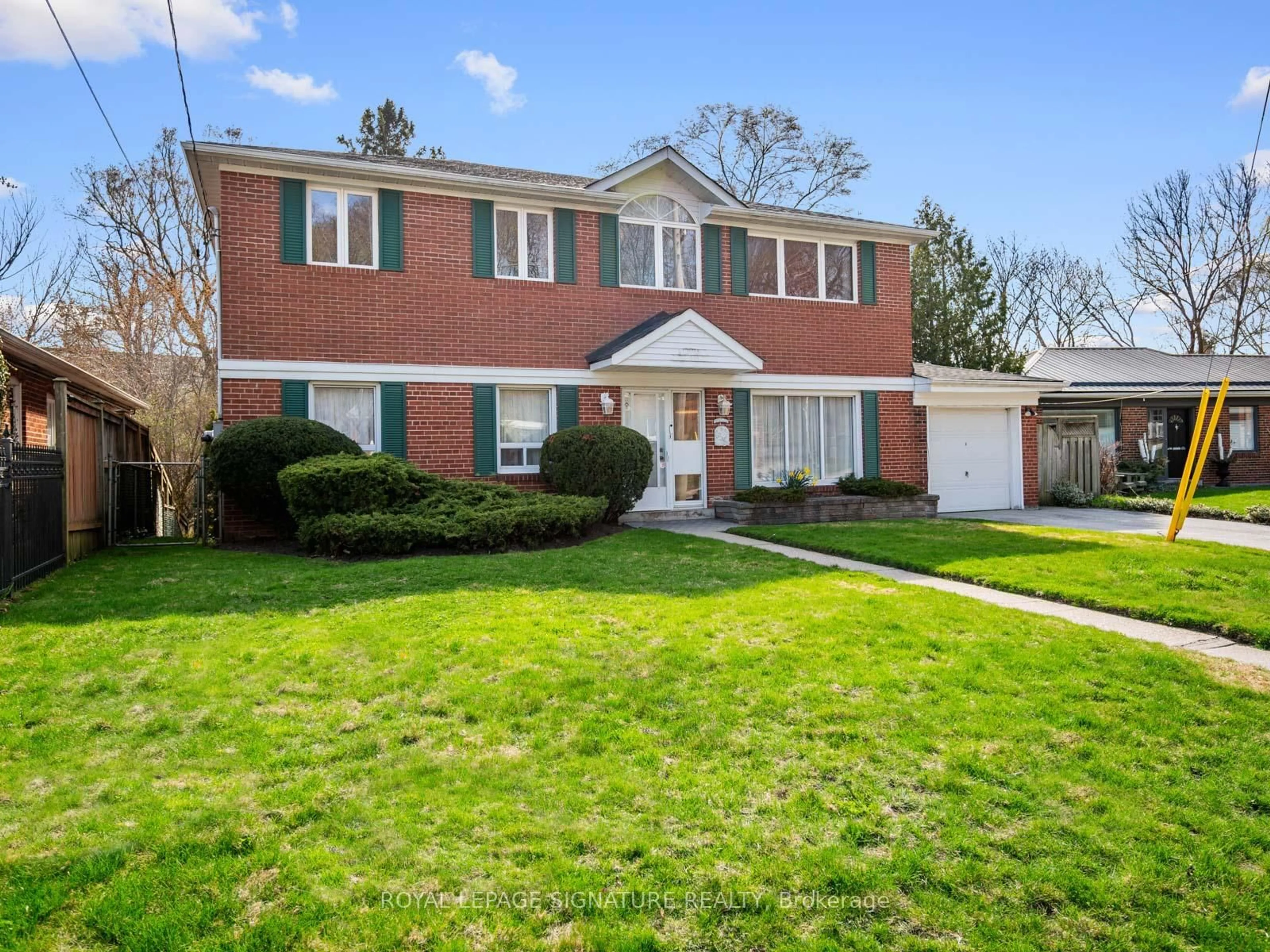 Home with brick exterior material, street for 7 Notley Pl, Toronto Ontario M4B 2M7