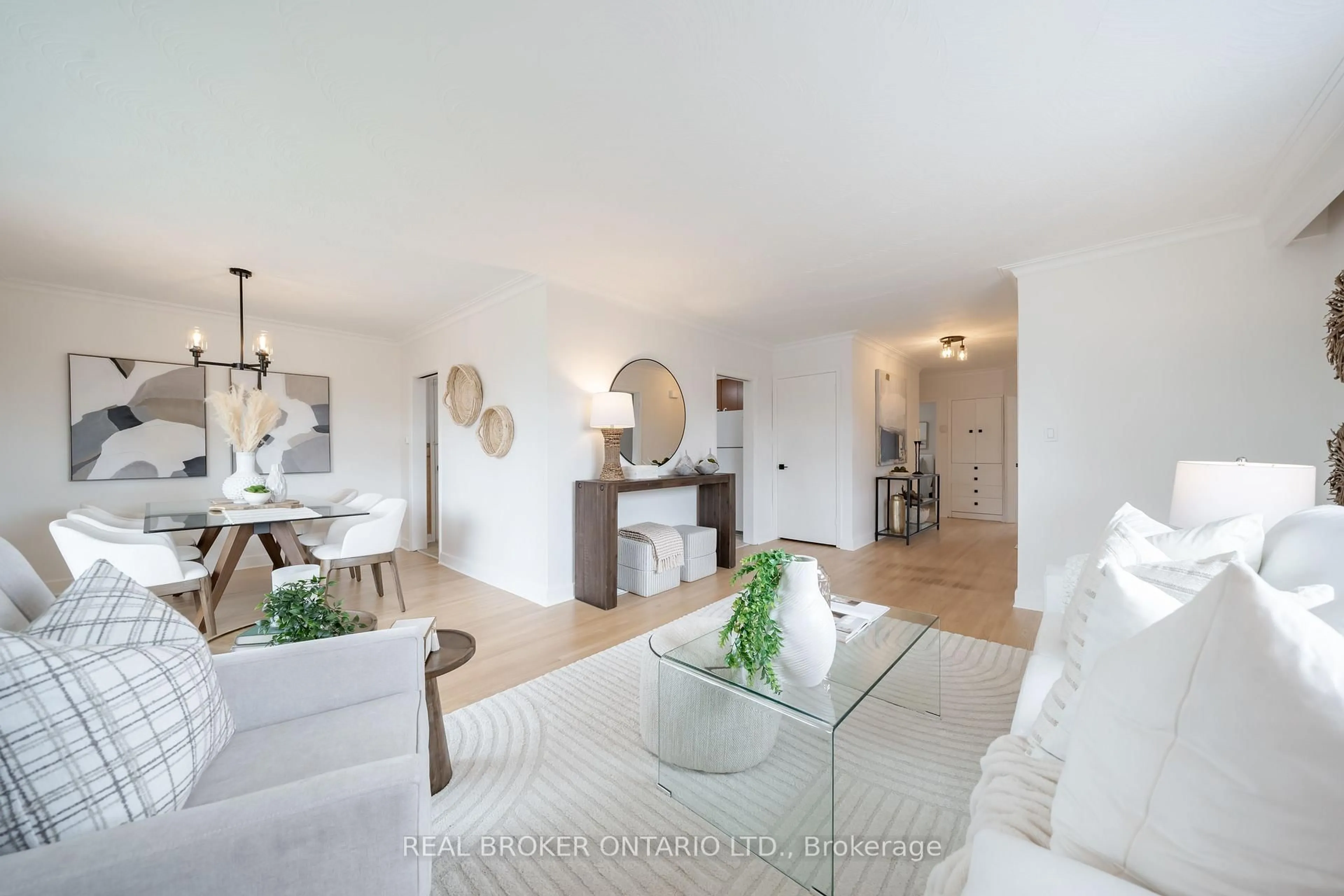 Living room with furniture, unknown for 841 Brimorton Dr, Toronto Ontario M1G 2T3
