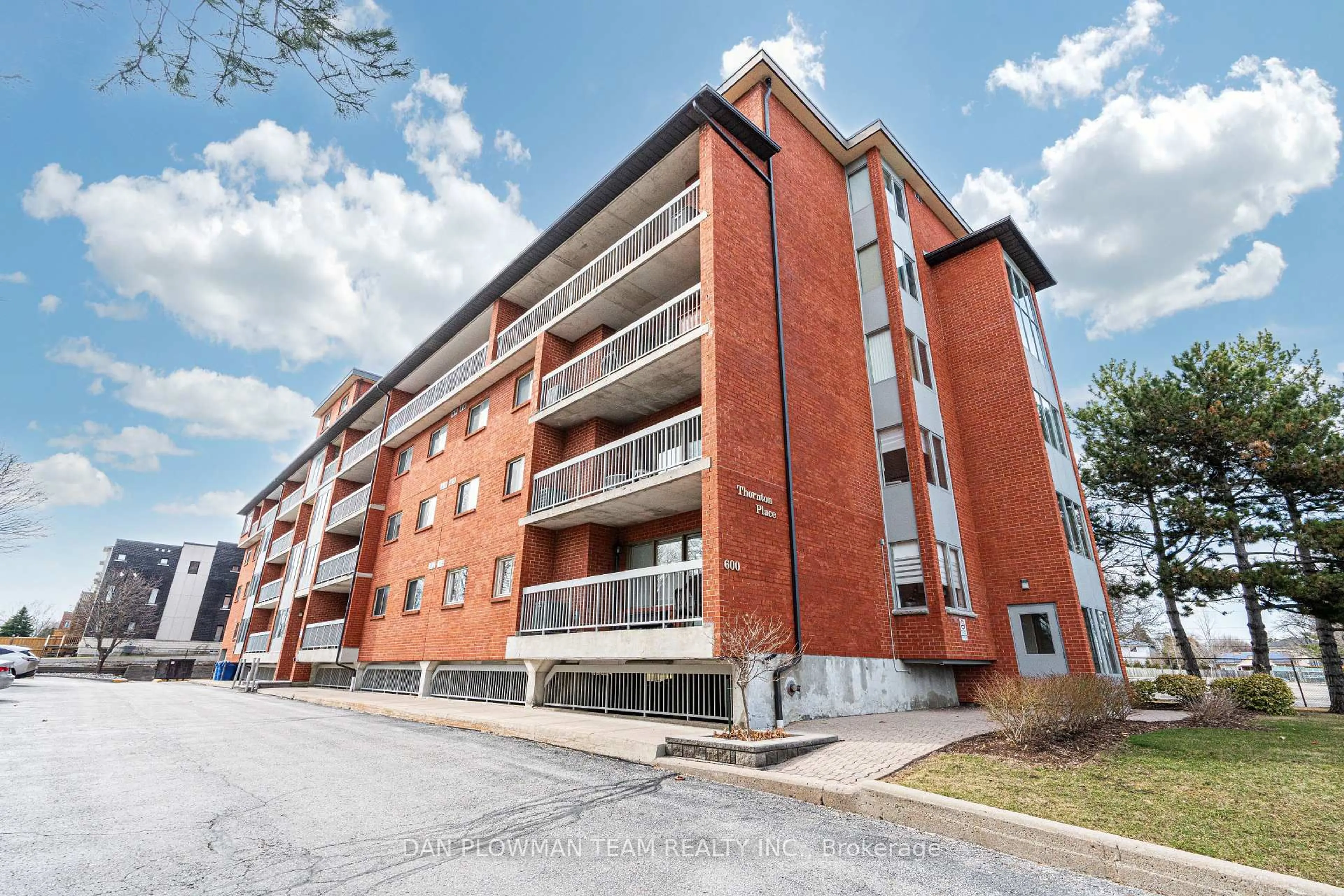 Home with brick exterior material, building for 600 Thornton Rd #207, Oshawa Ontario L1J 6T6