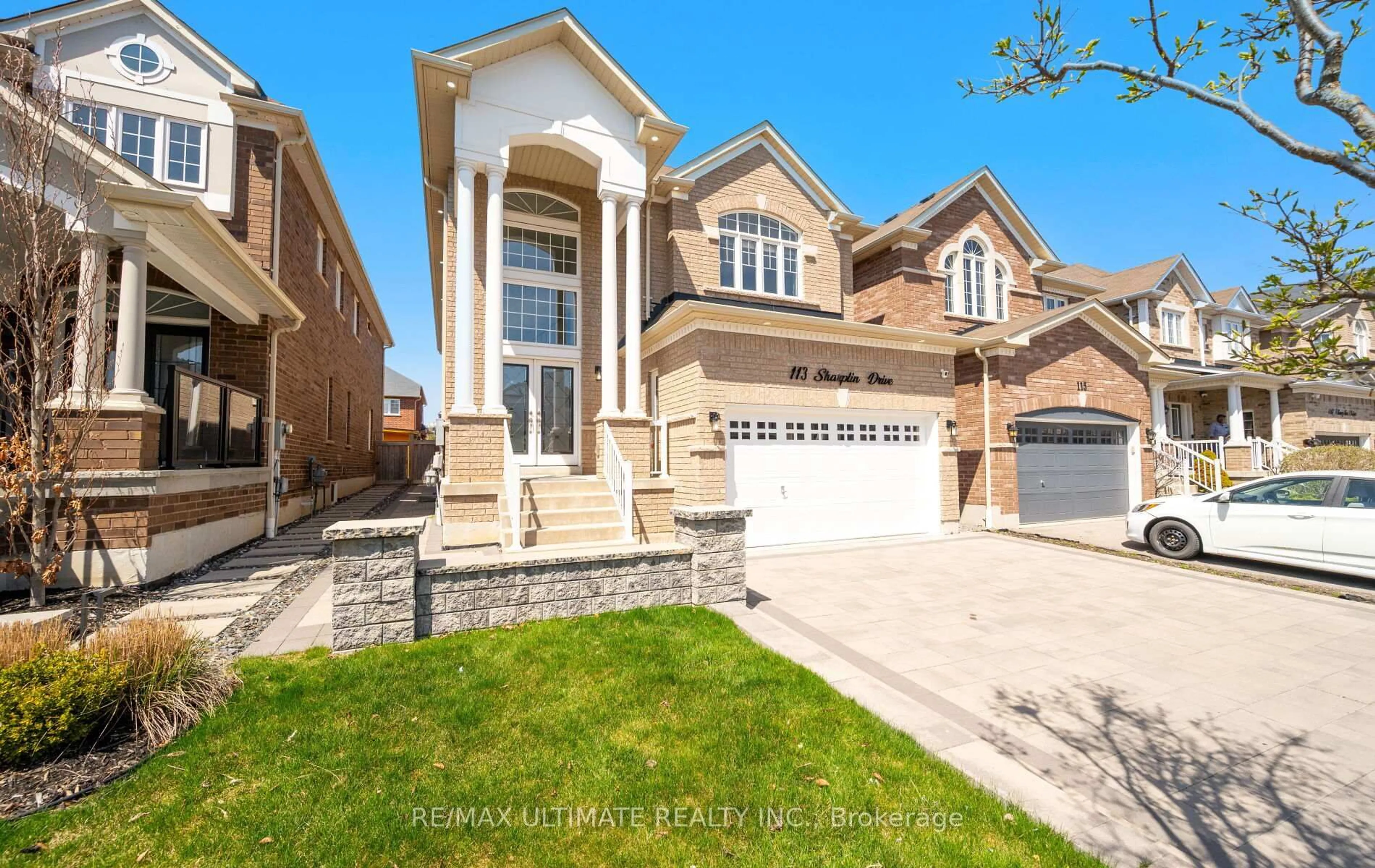 Home with brick exterior material, street for 113 Sharplin Dr, Ajax Ontario L1Z 0P3