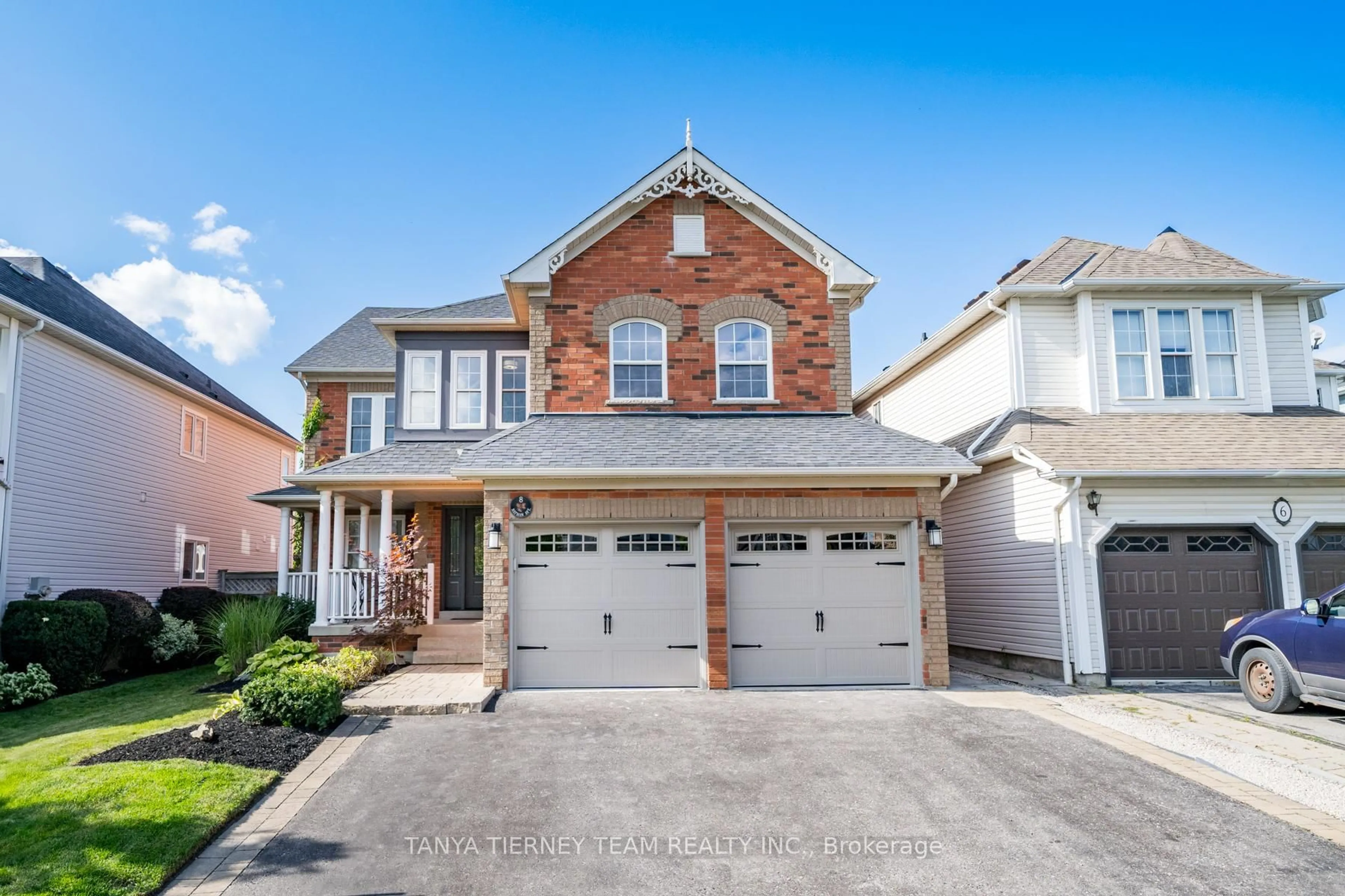 Home with brick exterior material, street for 8 Nathan Ave, Whitby Ontario L1M 1J3