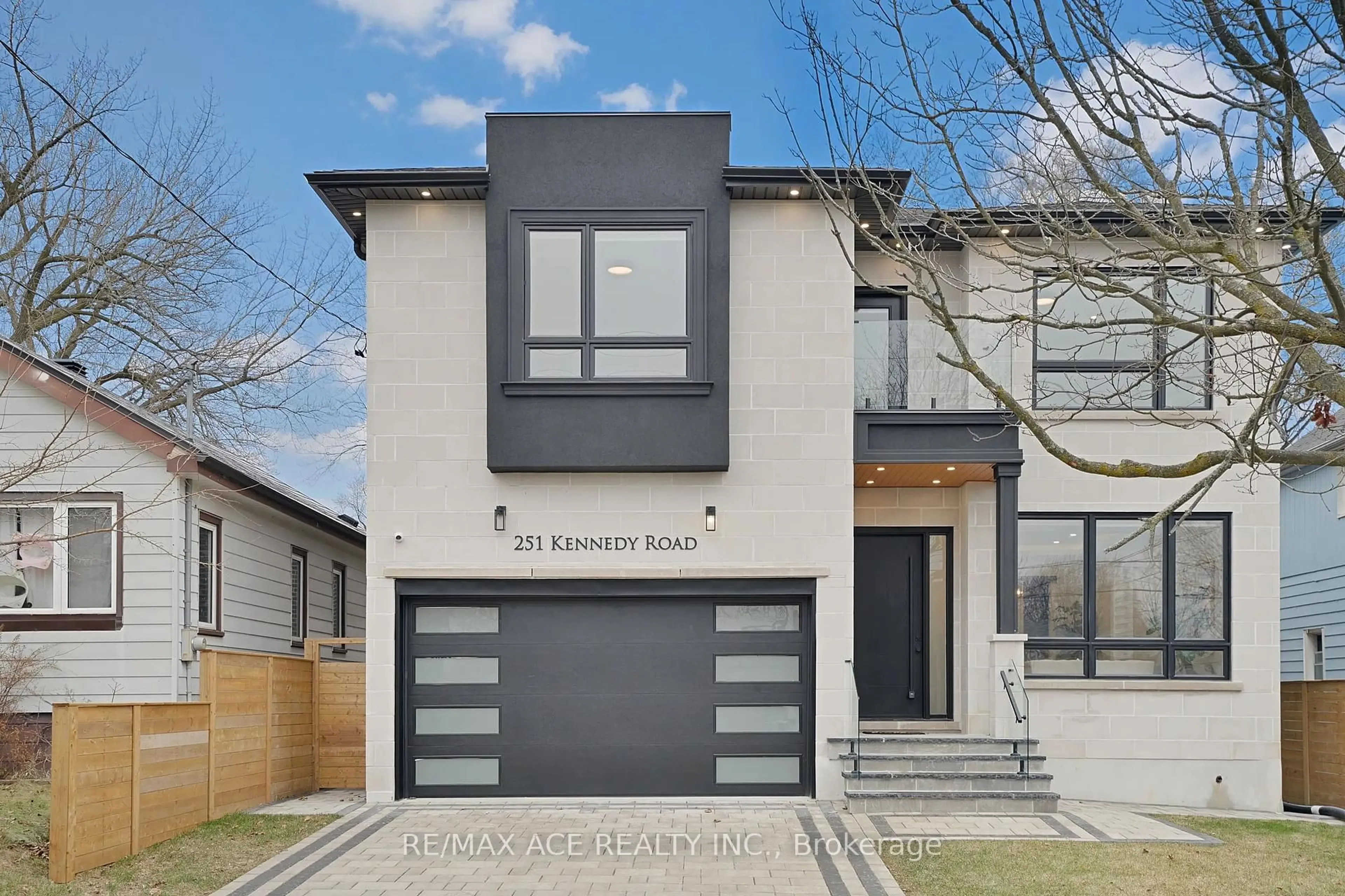 Home with brick exterior material, street for 251 Kennedy Rd, Toronto Ontario M1N 3P4