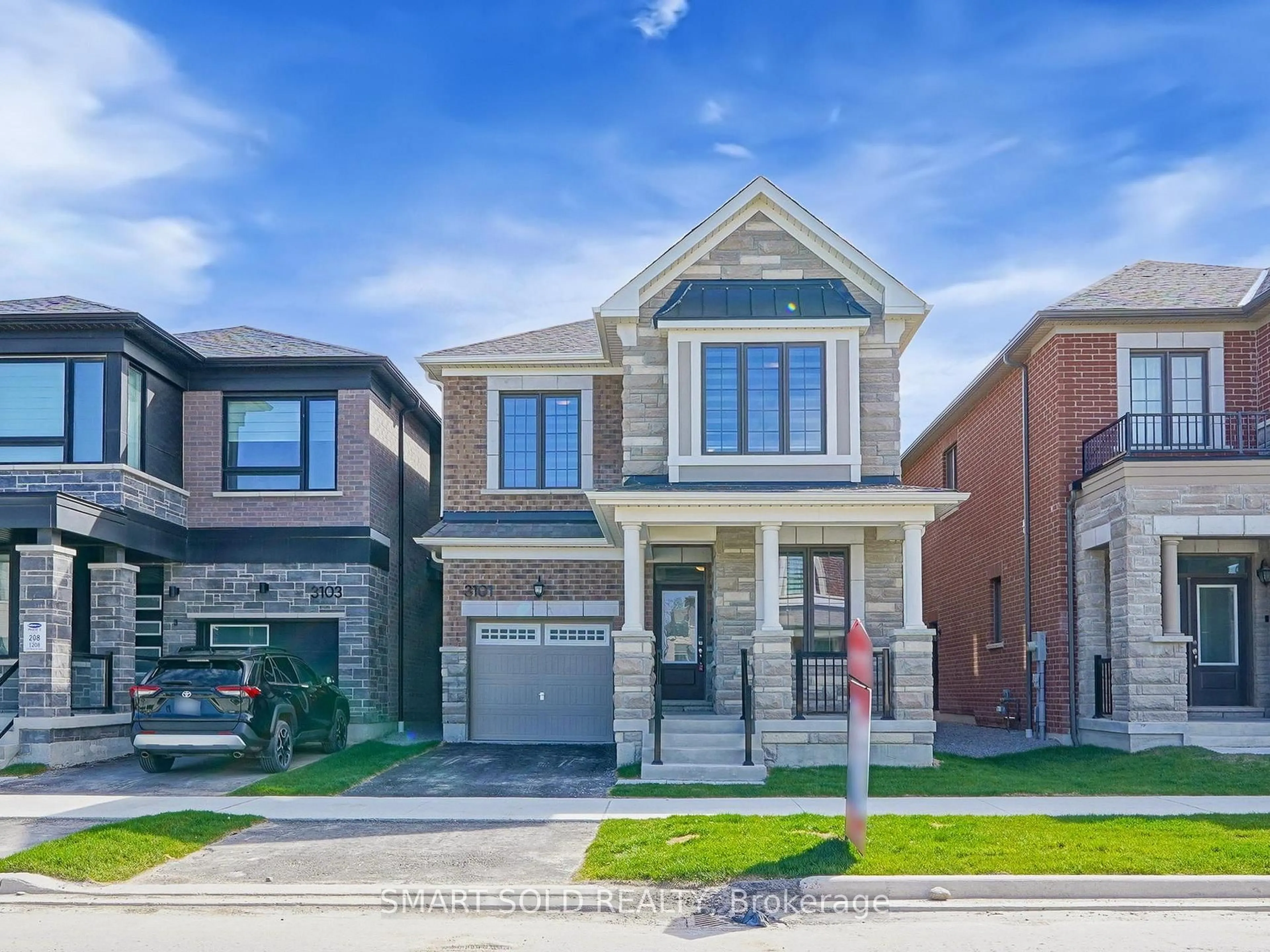 Home with brick exterior material, street for 3101 Blazing Star Ave, Pickering Ontario L1Y 0B5