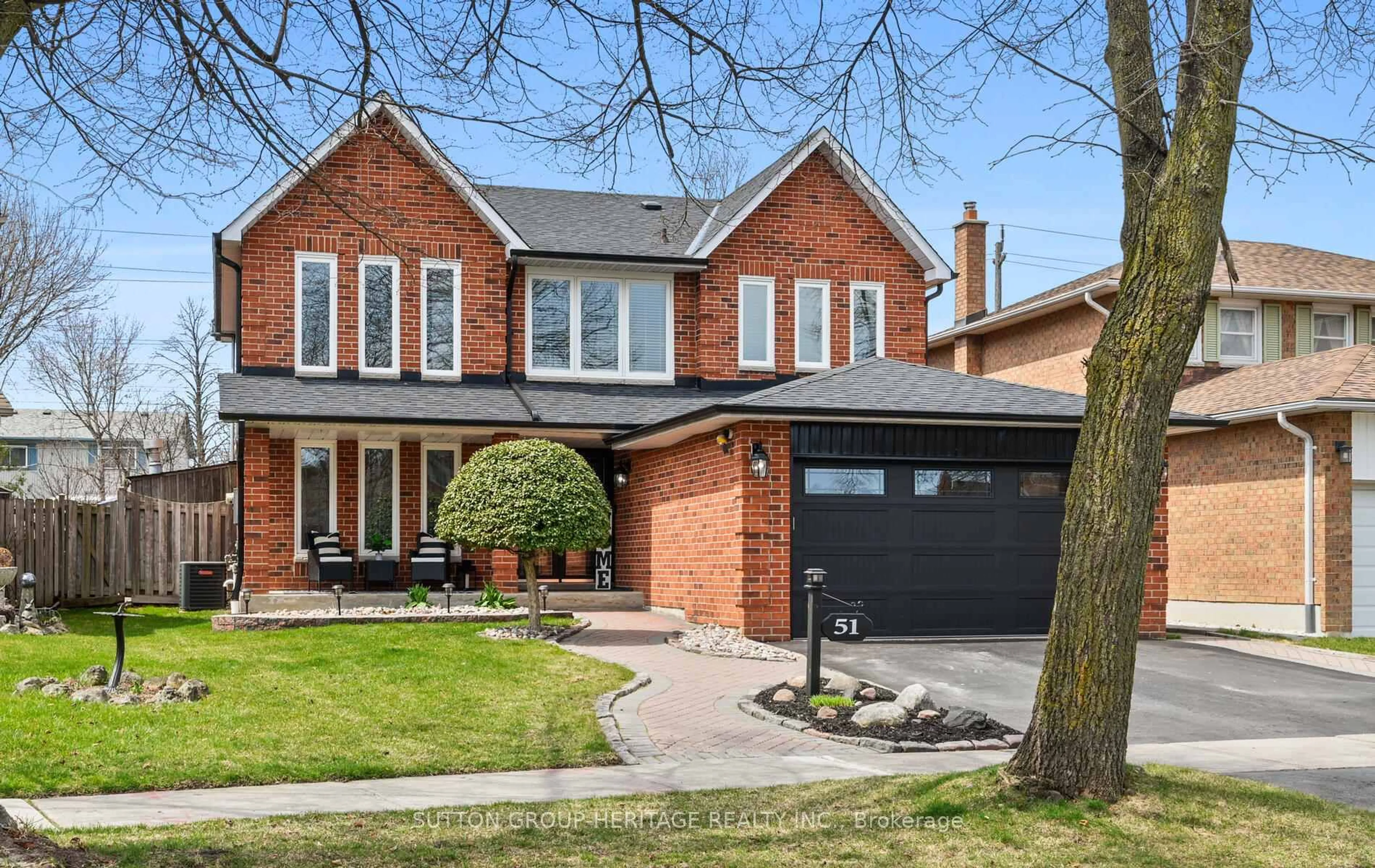 Home with brick exterior material, street for 51 Flowers Cres, Ajax Ontario L1S 4B9