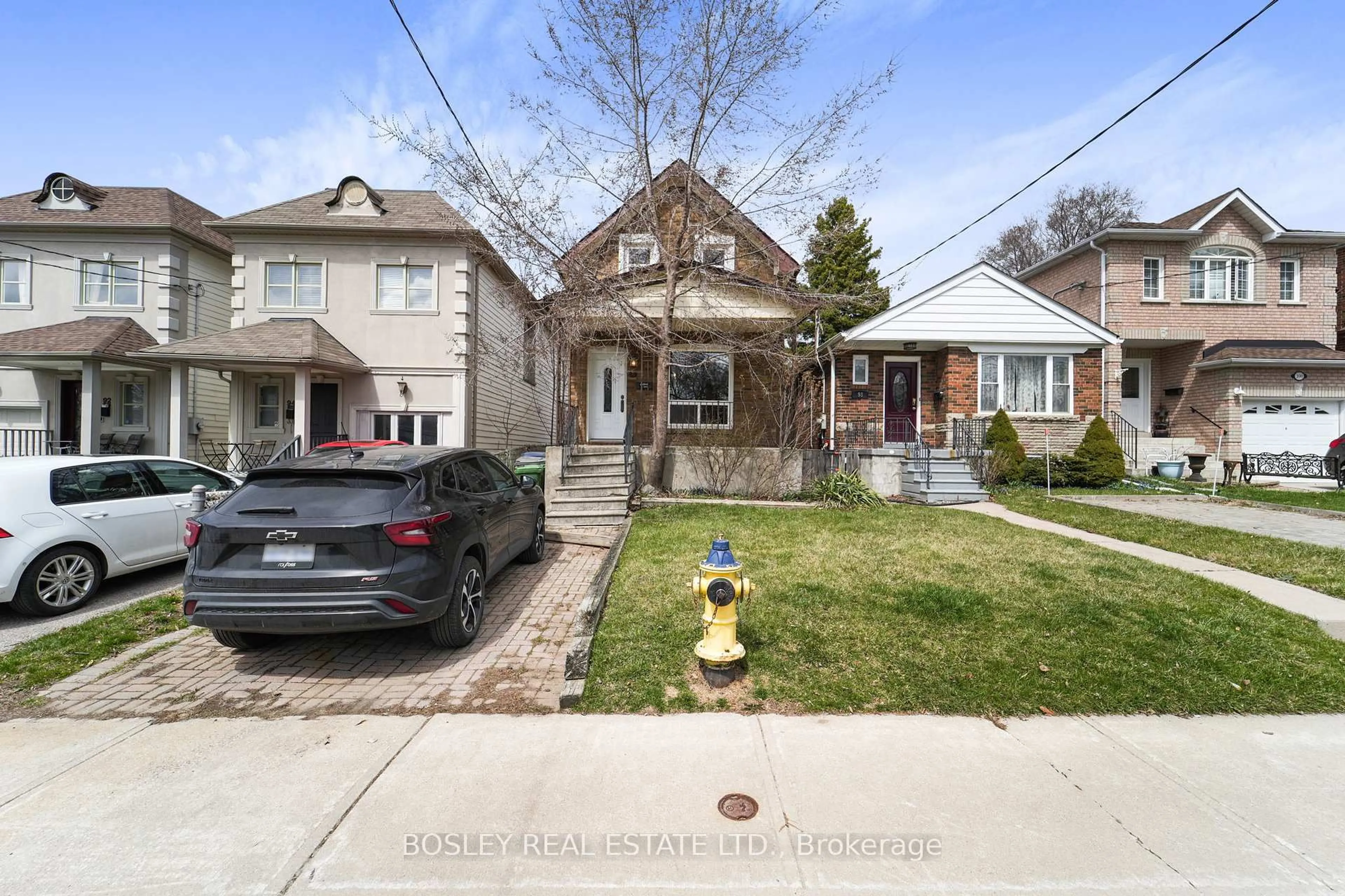 Home with brick exterior material, street for 96 Furnival Rd, Toronto Ontario M4B 1W5