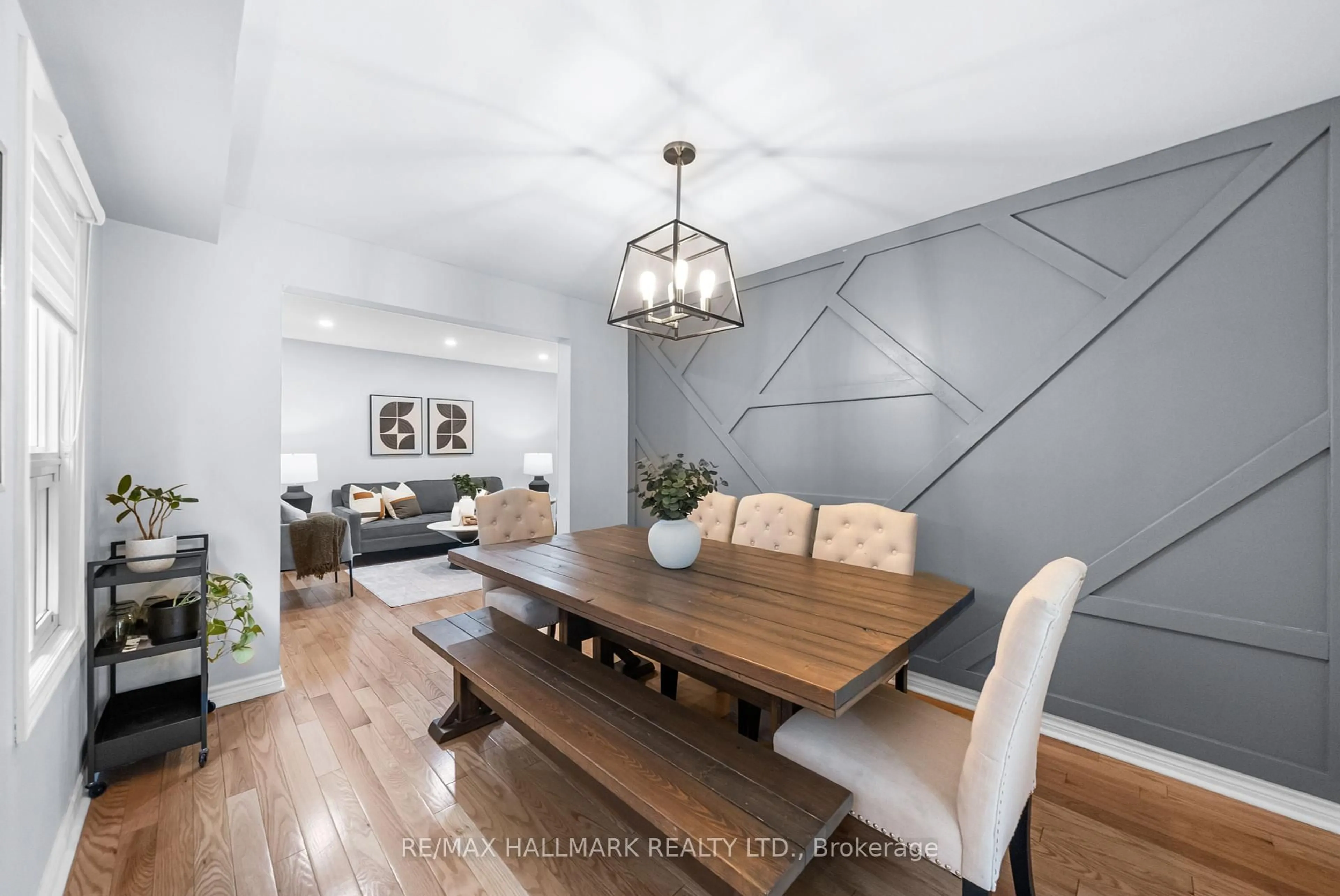 Dining room, wood/laminate floor for 67 Bornholm Dr, Toronto Ontario M1C 4N4