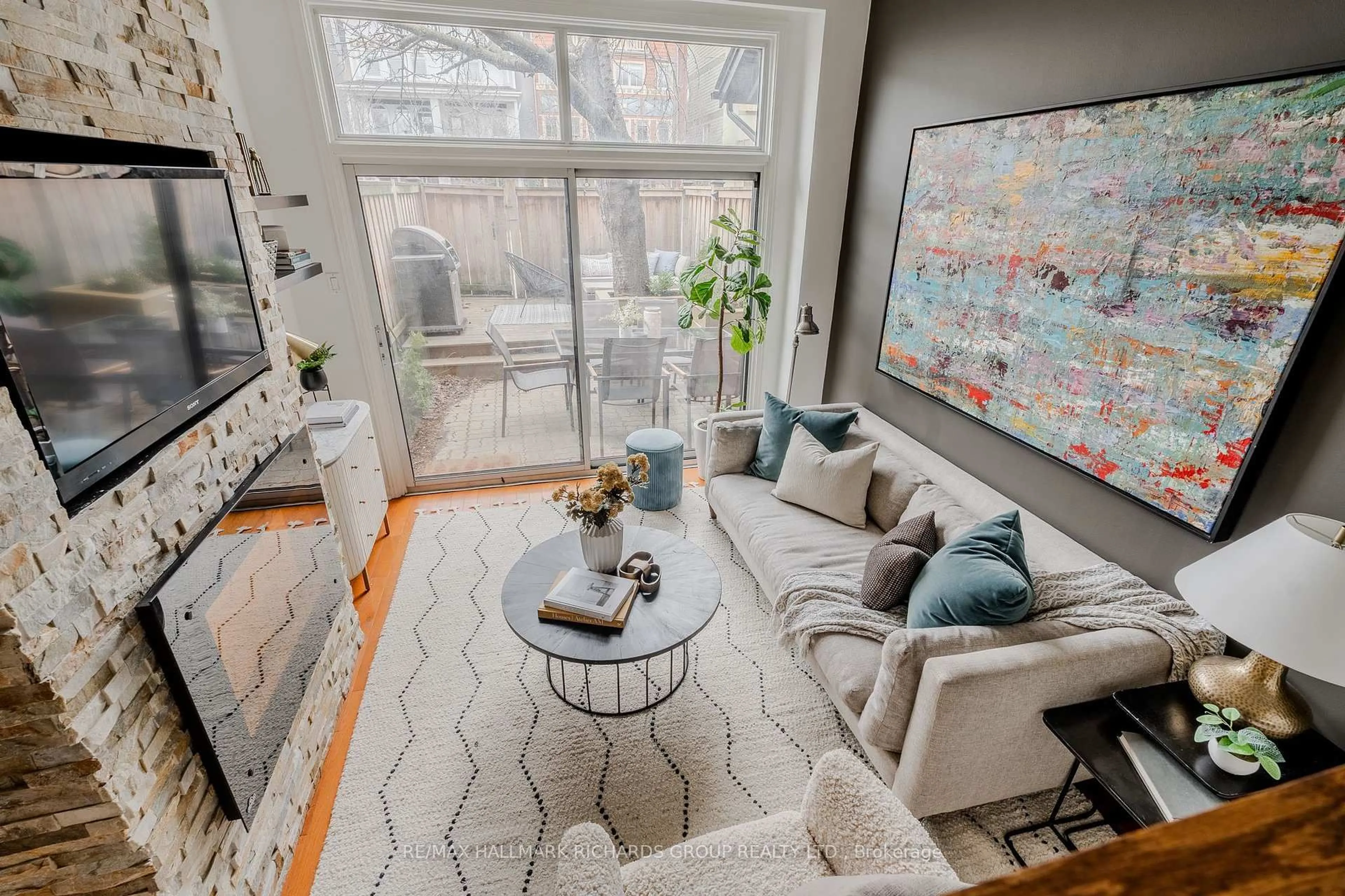 Living room with furniture, unknown for 10 Buller Ave #TH11, Toronto Ontario M4L 1C1