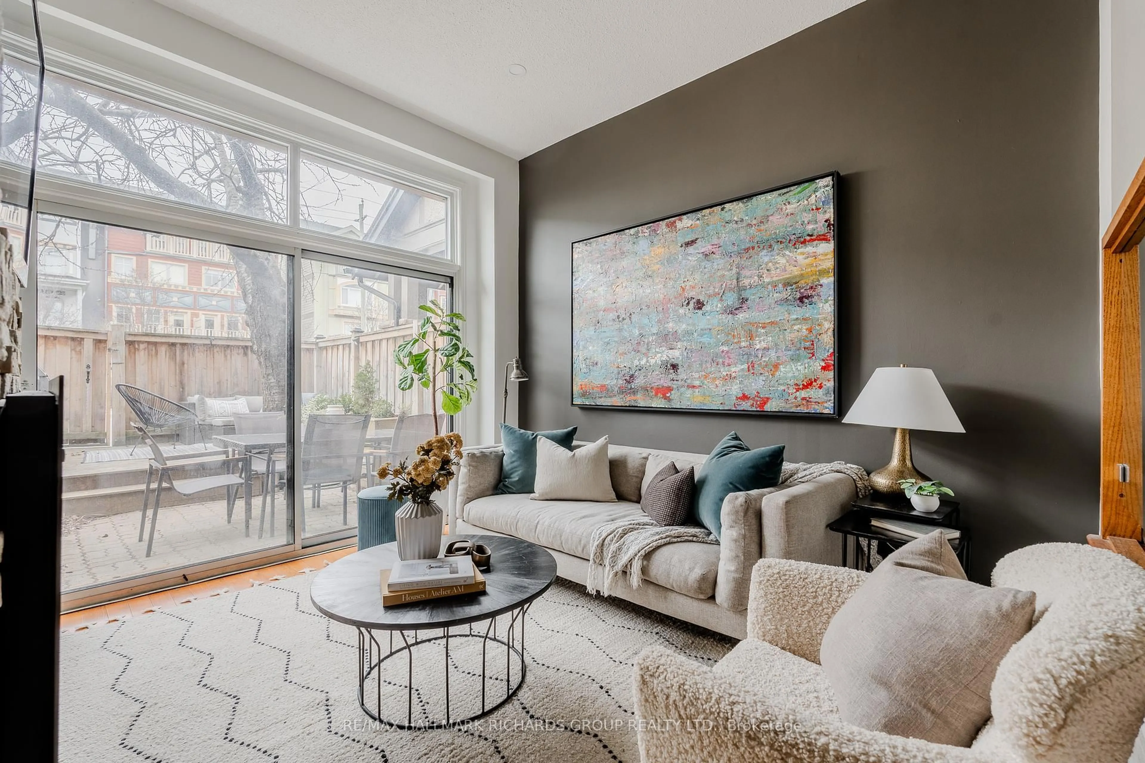 Living room with furniture, unknown for 10 Buller Ave #TH11, Toronto Ontario M4L 1C1