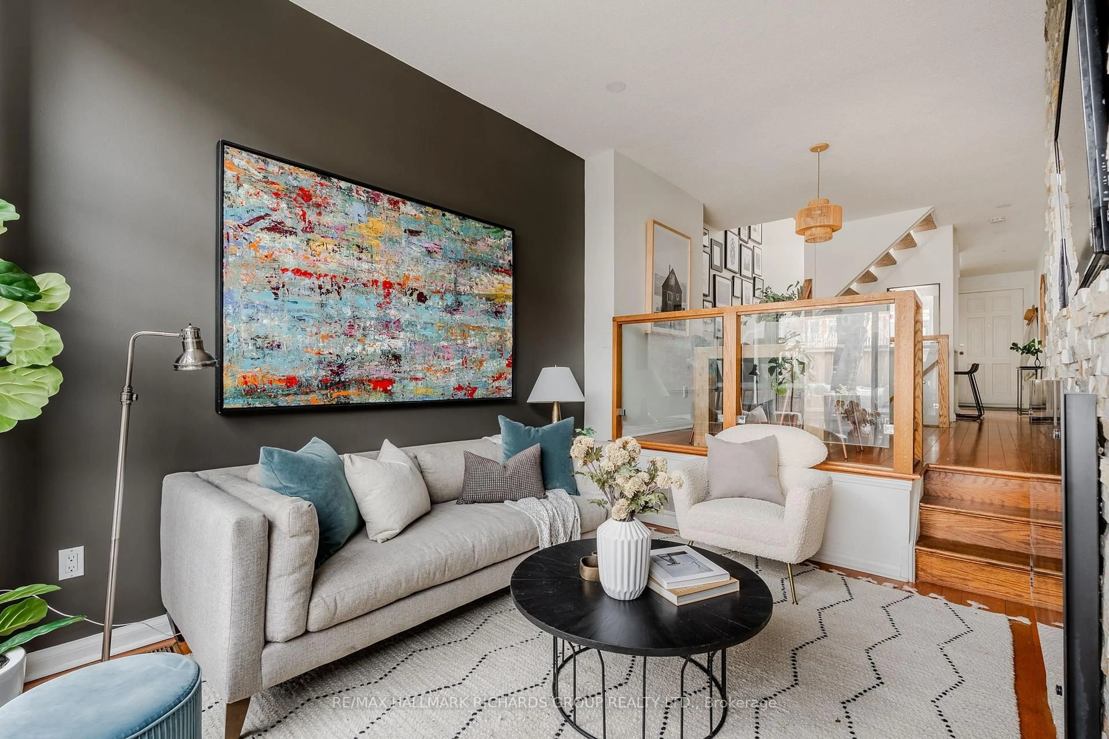 Living room with furniture, unknown for 10 Buller Ave #TH11, Toronto Ontario M4L 1C1