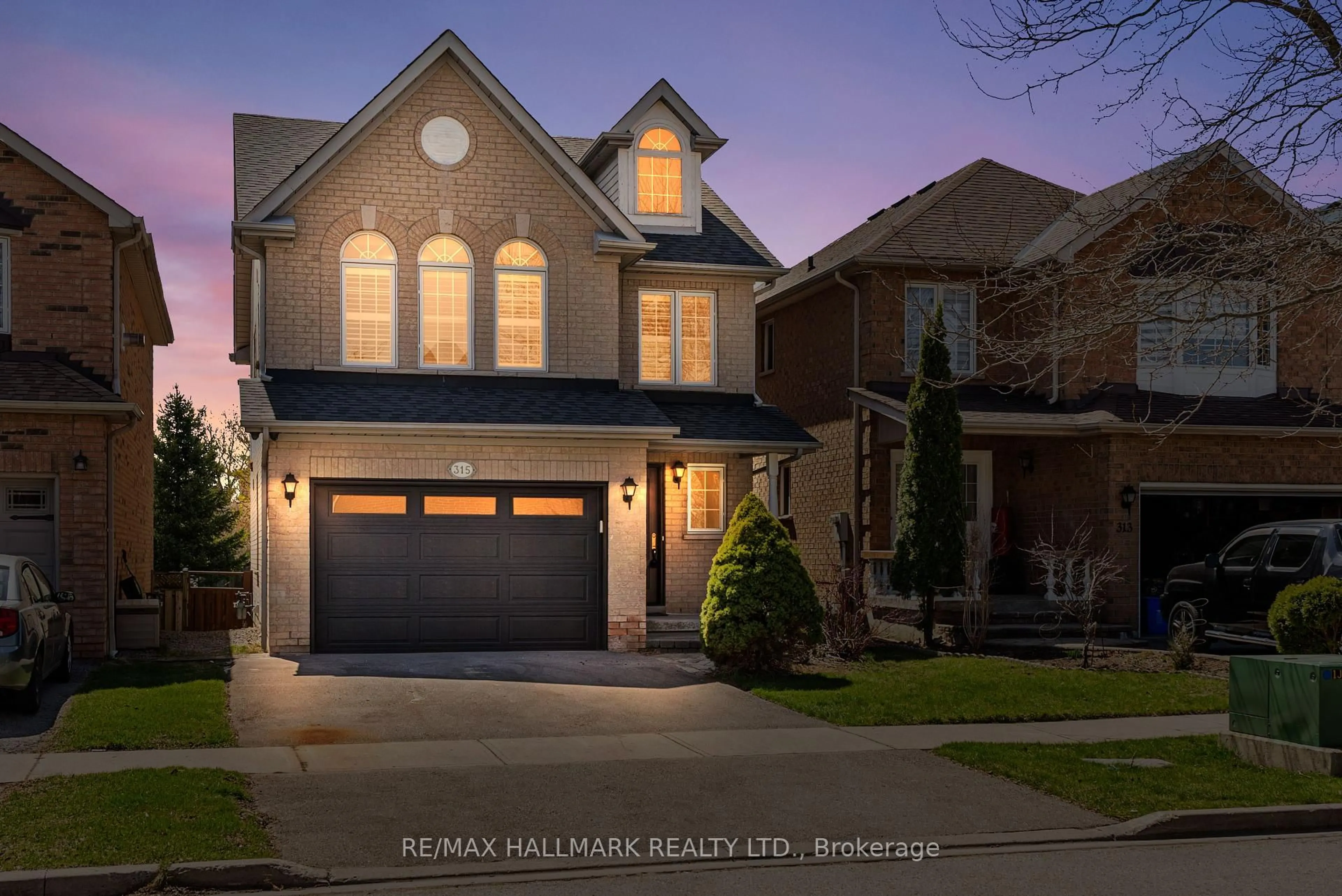 Home with brick exterior material, street for 315 Granby Crt, Pickering Ontario L1V 7B9