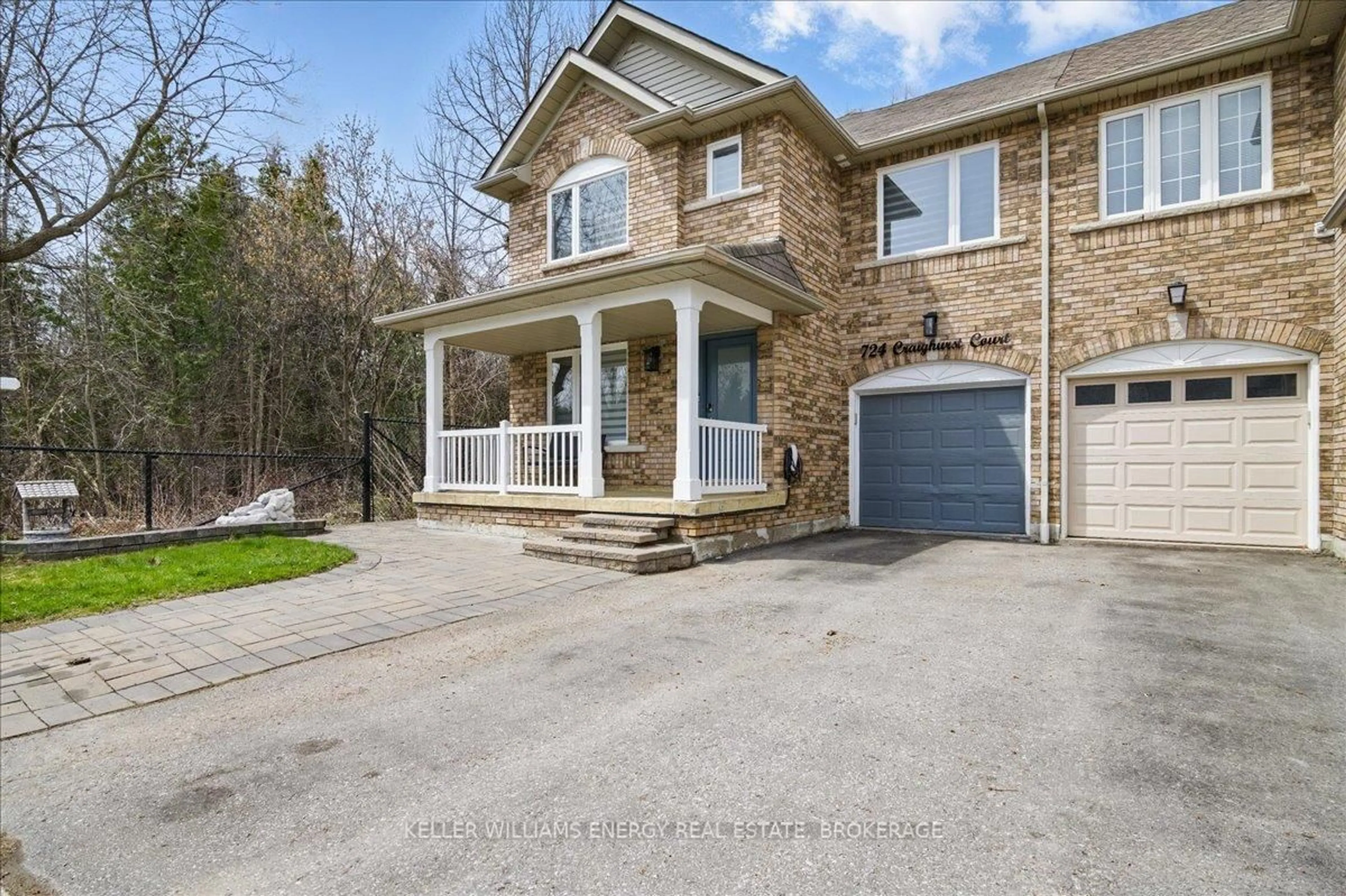 Home with brick exterior material, street for 724 Craighurst Crt, Pickering Ontario L1X 2W9