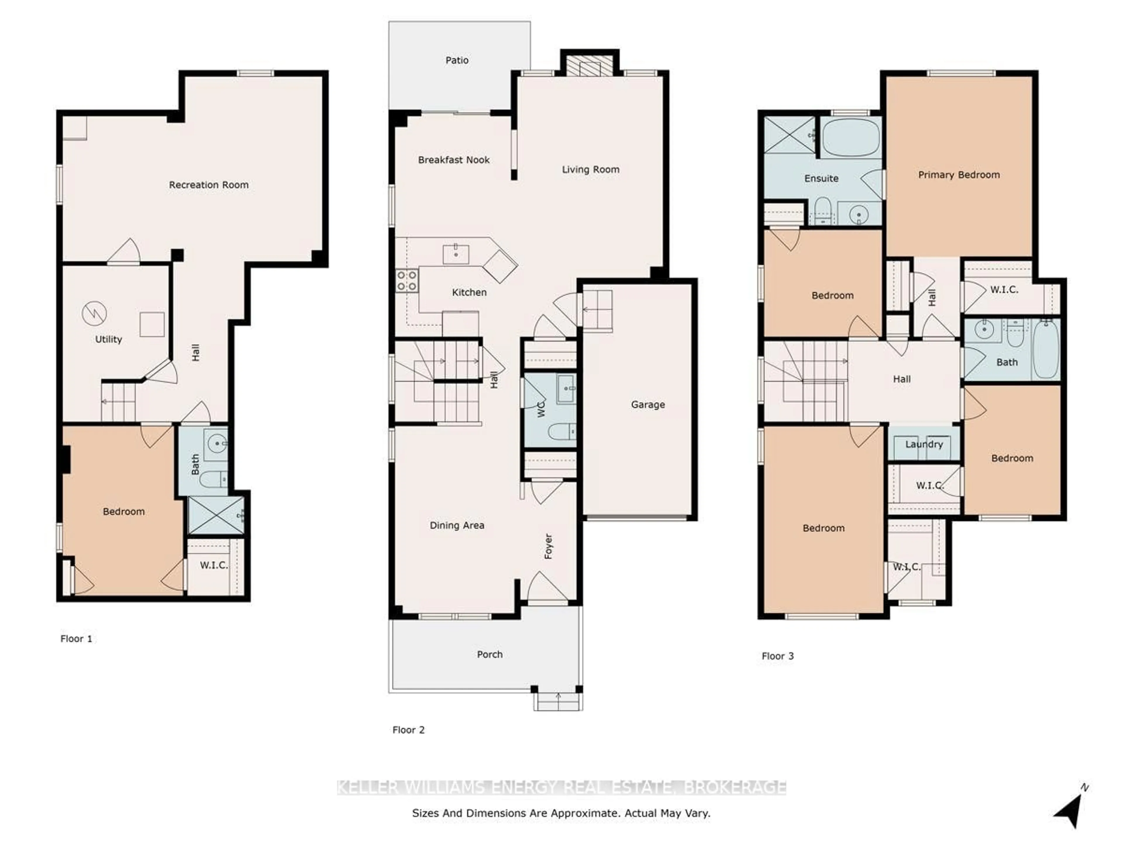 Floor plan for 724 Craighurst Crt, Pickering Ontario L1X 2W9