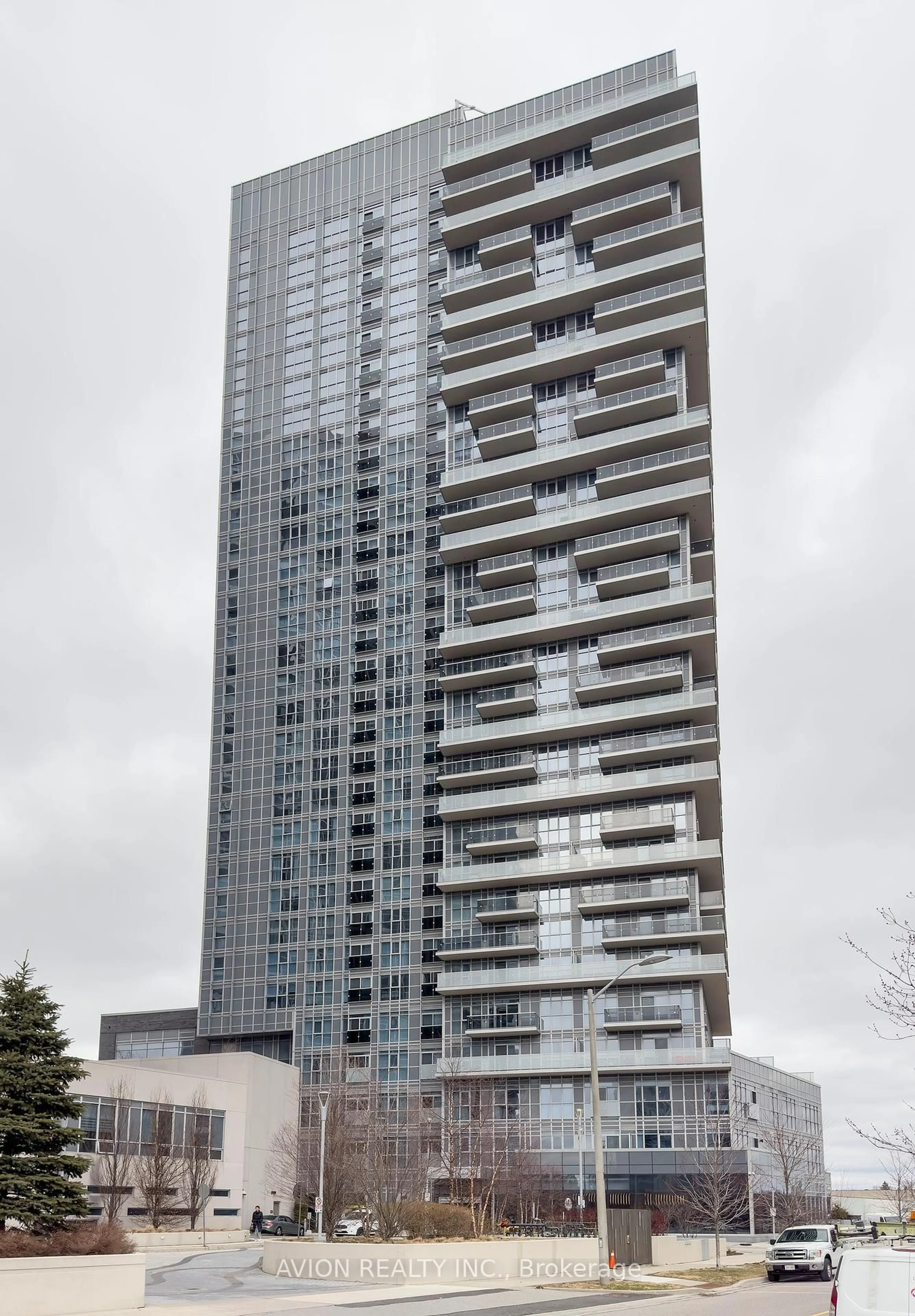Balcony in the apartment, building for 225 Village Green Sq #211, Toronto Ontario M1S 0N4