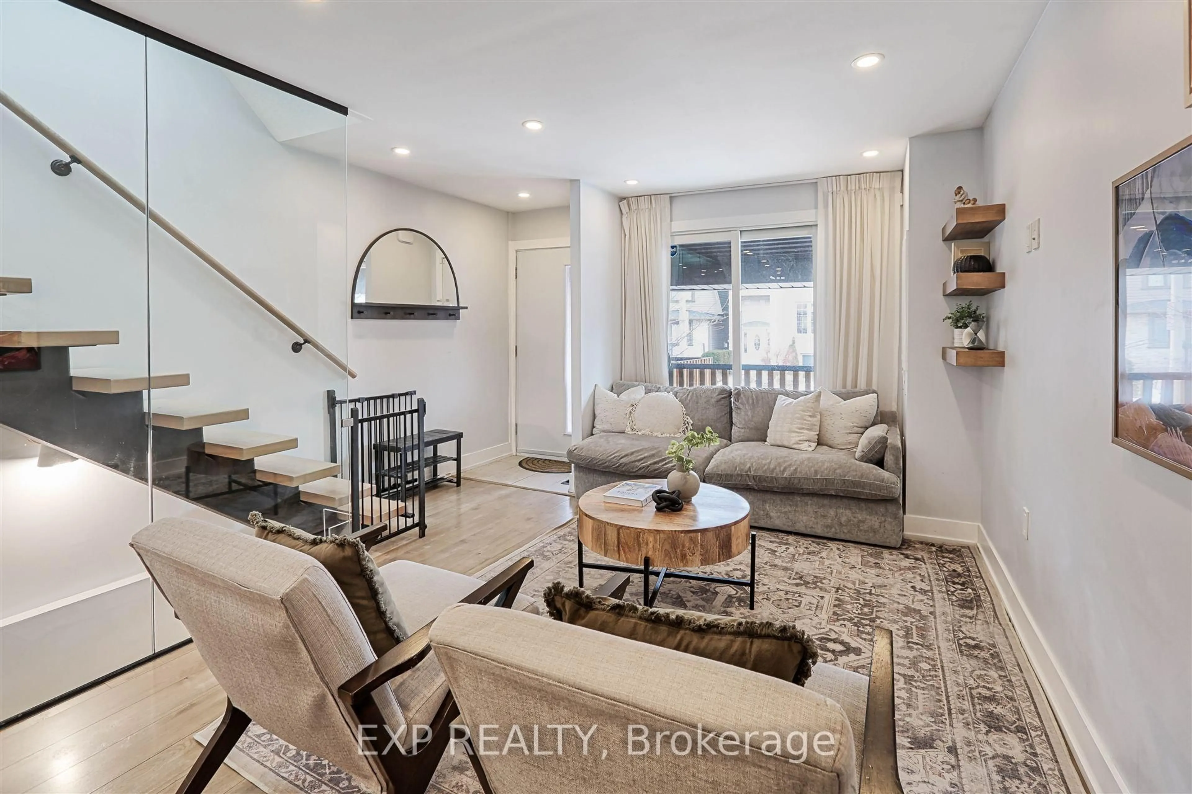 Living room with furniture, unknown for 66 Marlow Ave, Toronto Ontario M4J 3V1