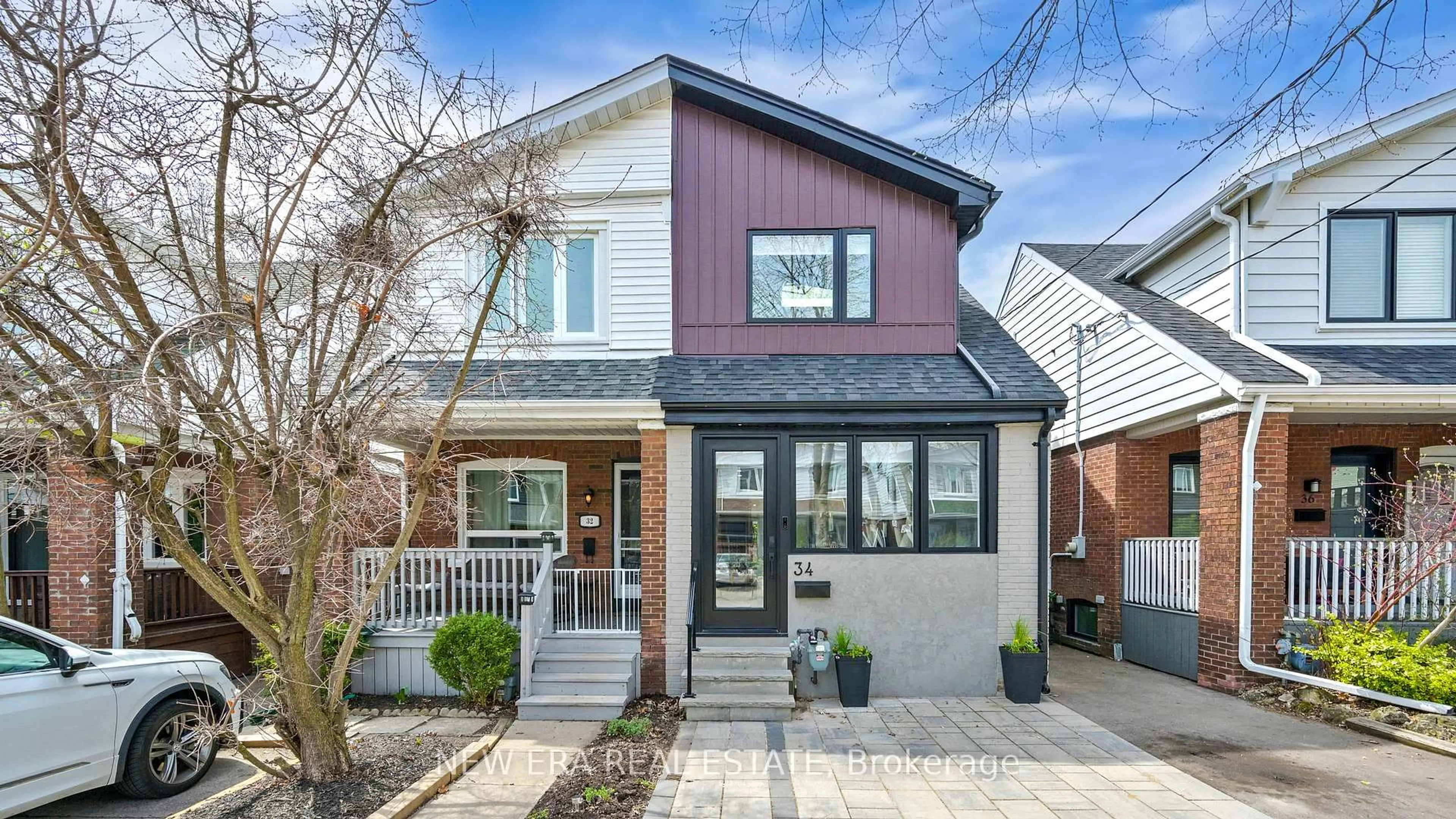 Home with brick exterior material, street for 34 Kimbourne Ave, Toronto Ontario M4J 4J2