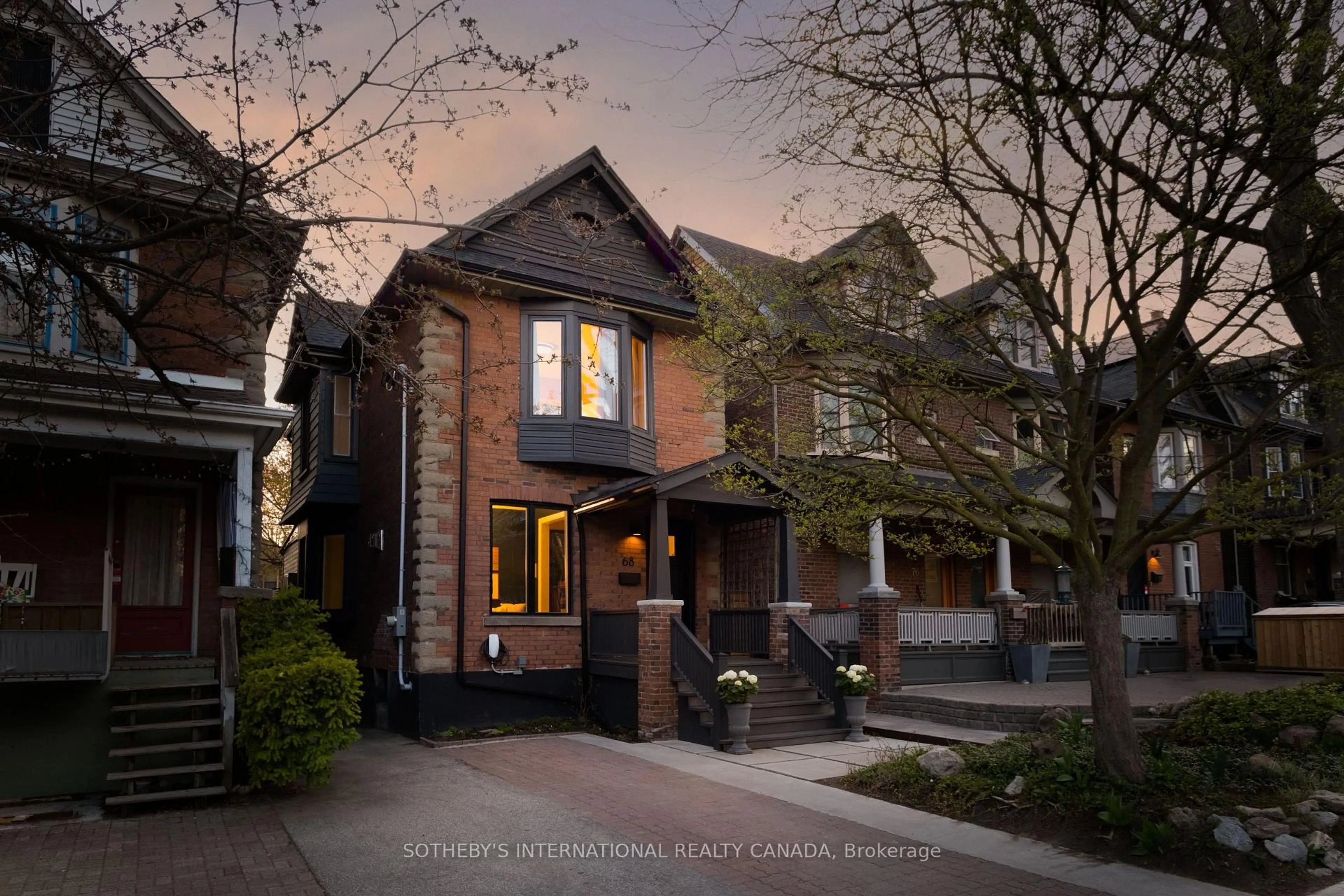 Home with brick exterior material, street for 68 Herbert Ave, Toronto Ontario M4L 3P9