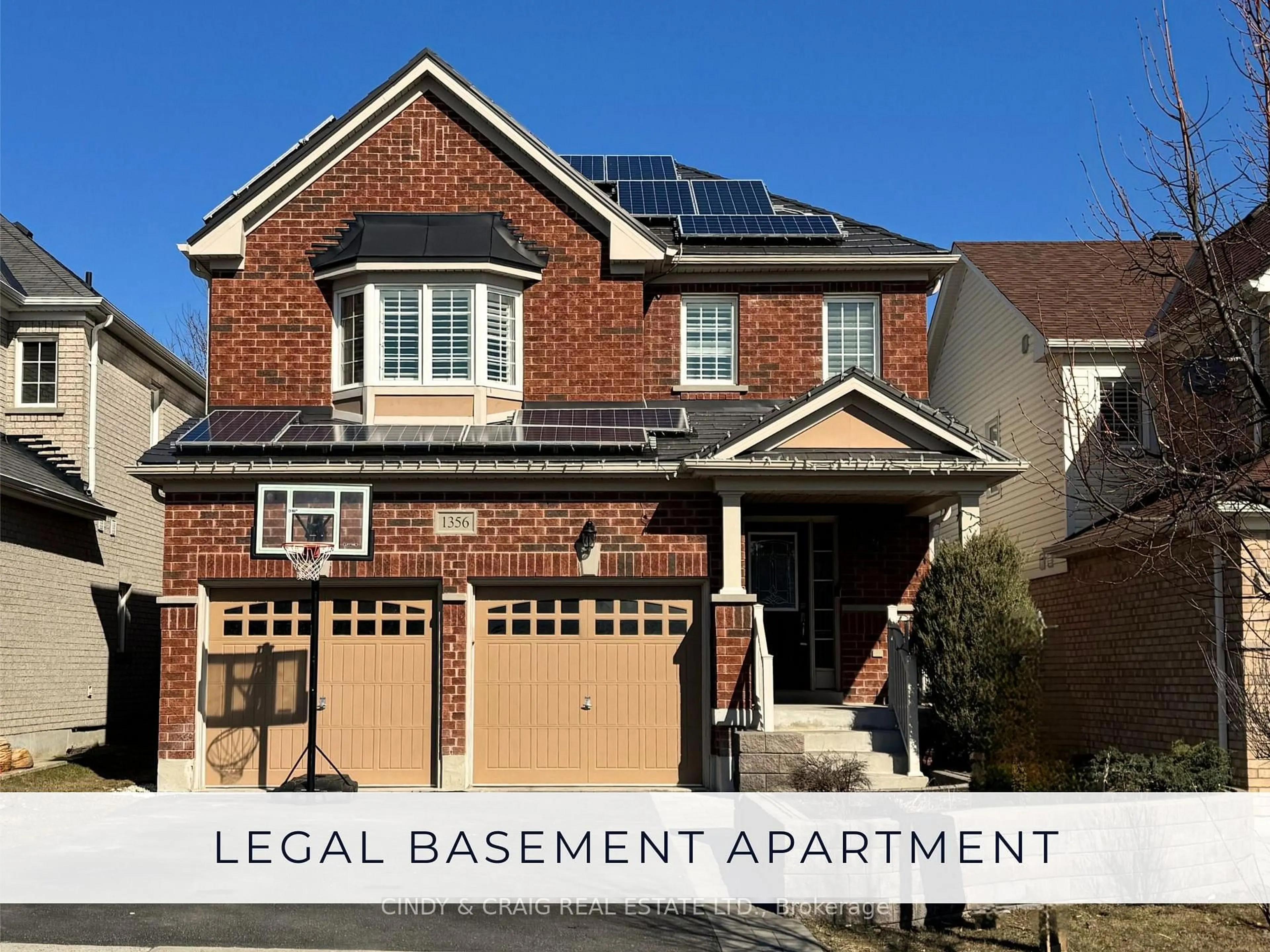 Home with brick exterior material, street for 1356 Kenmark Ave, Oshawa Ontario L1K 0N3