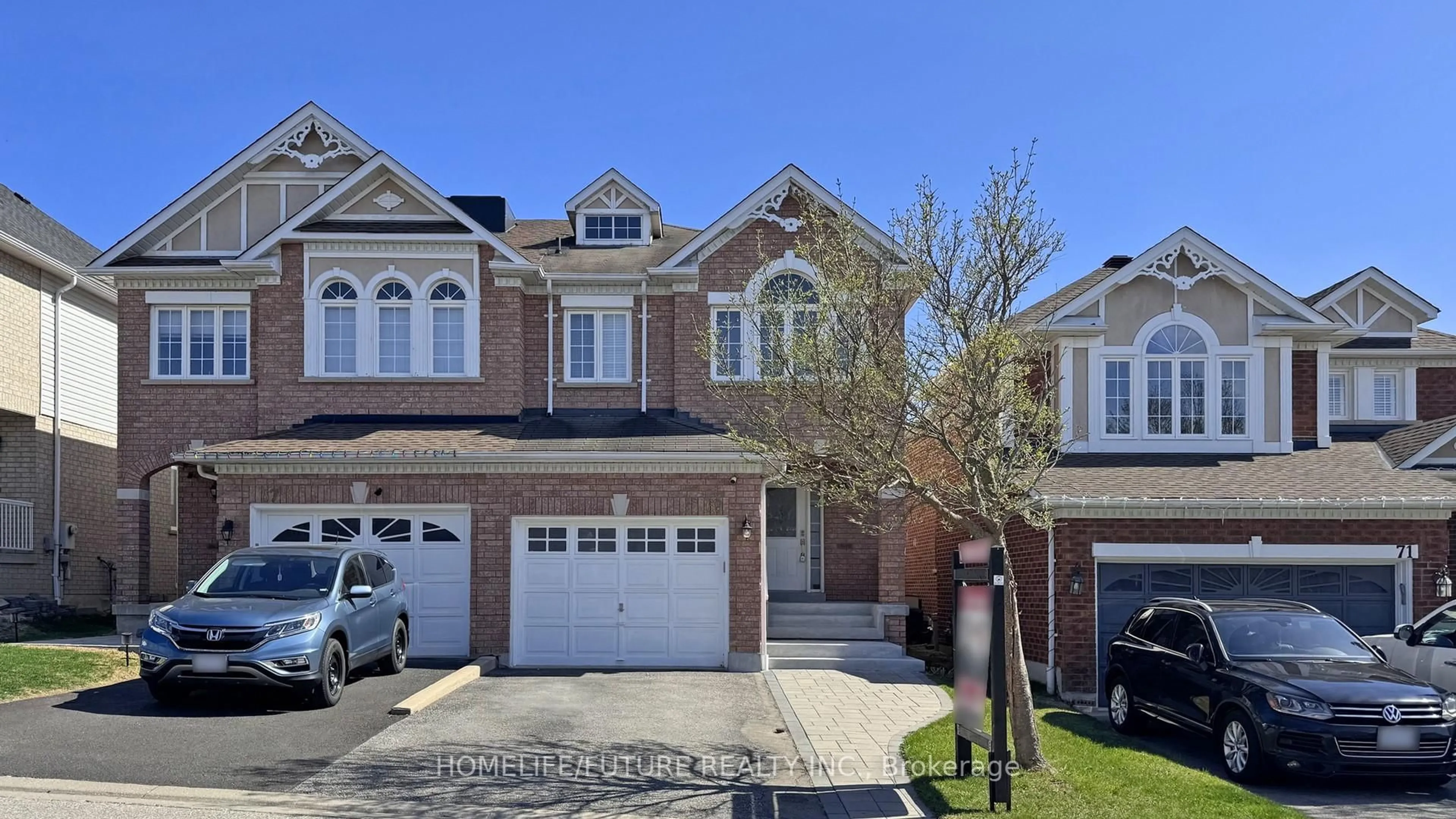 Home with brick exterior material, street for 69 Jonesridge Dr, Ajax Ontario L1T 0B2