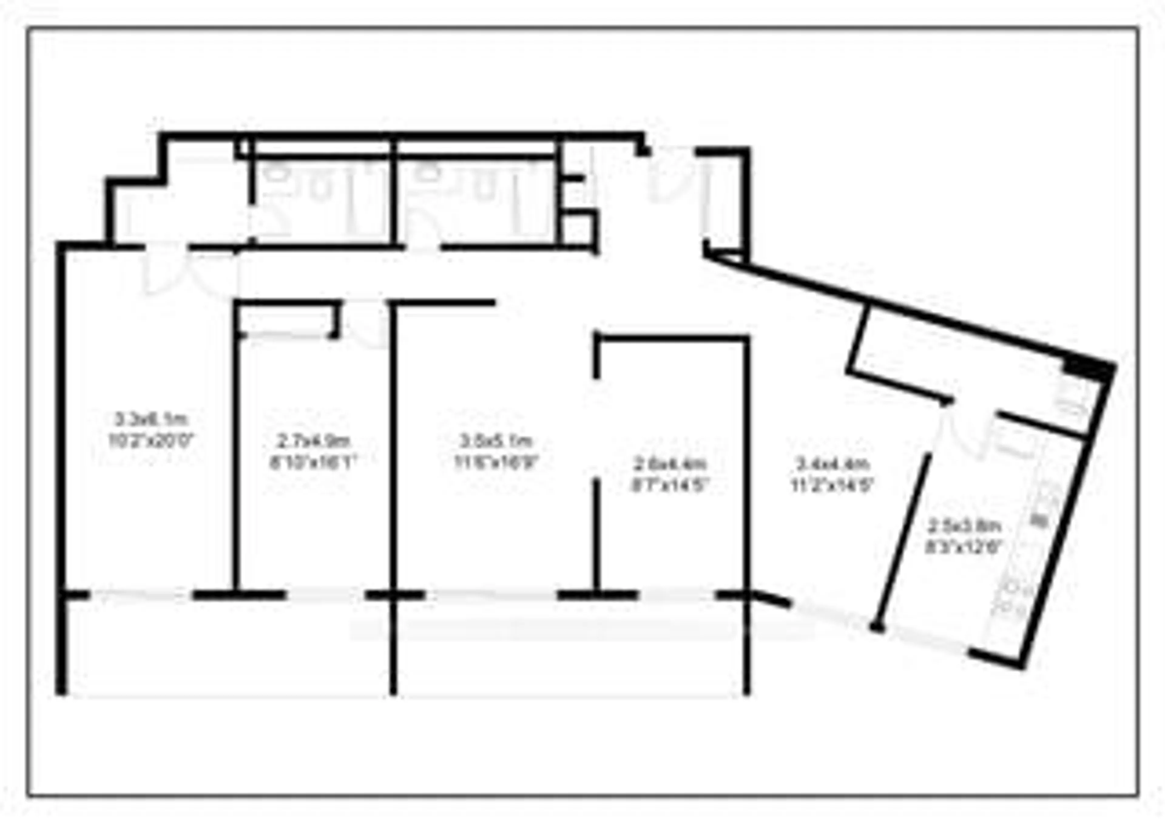 Floor plan for 757 Victoria Park Ave #906, Toronto Ontario M4C 5N8