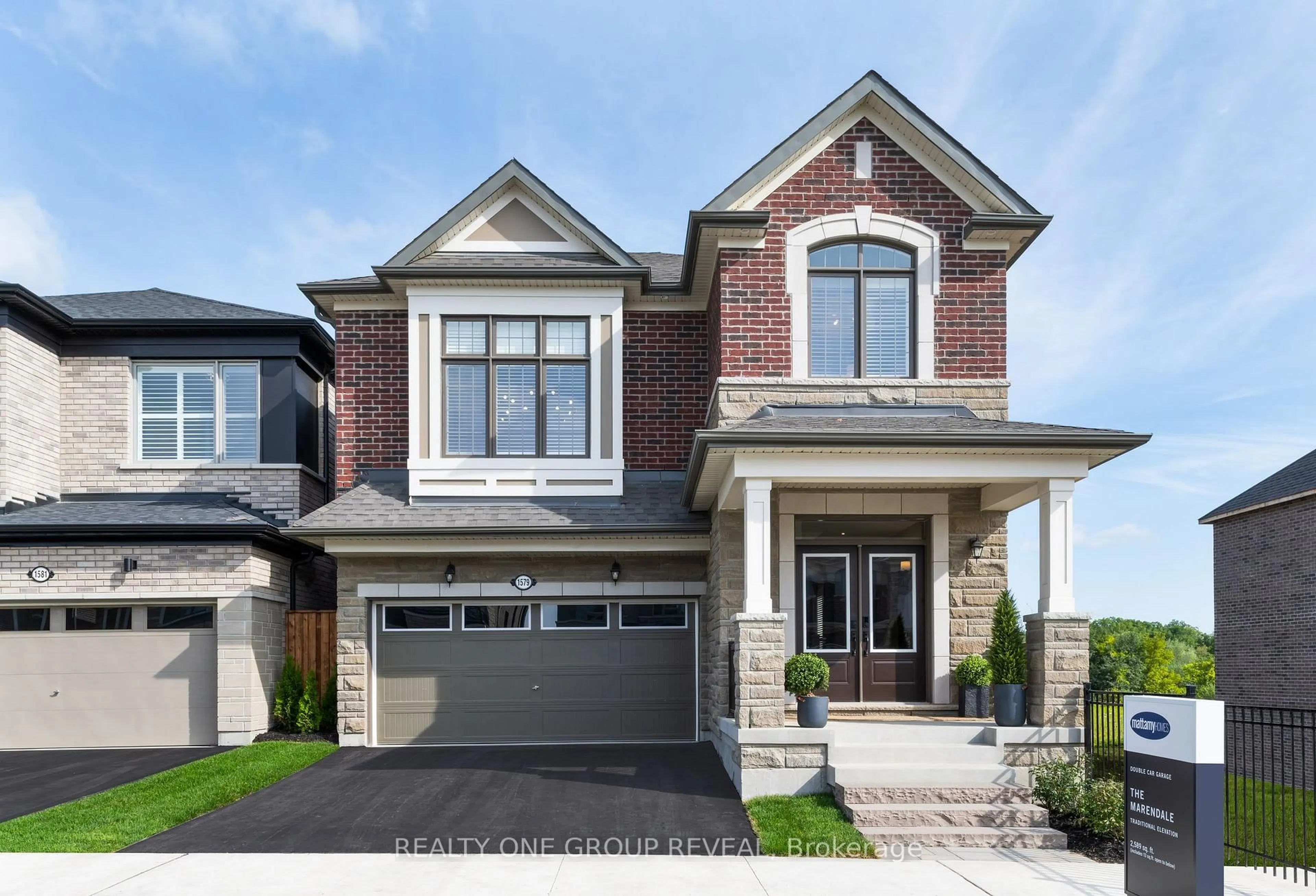 Home with brick exterior material, street for 1581 Scarlett Tr, Pickering Ontario L1X 0N9