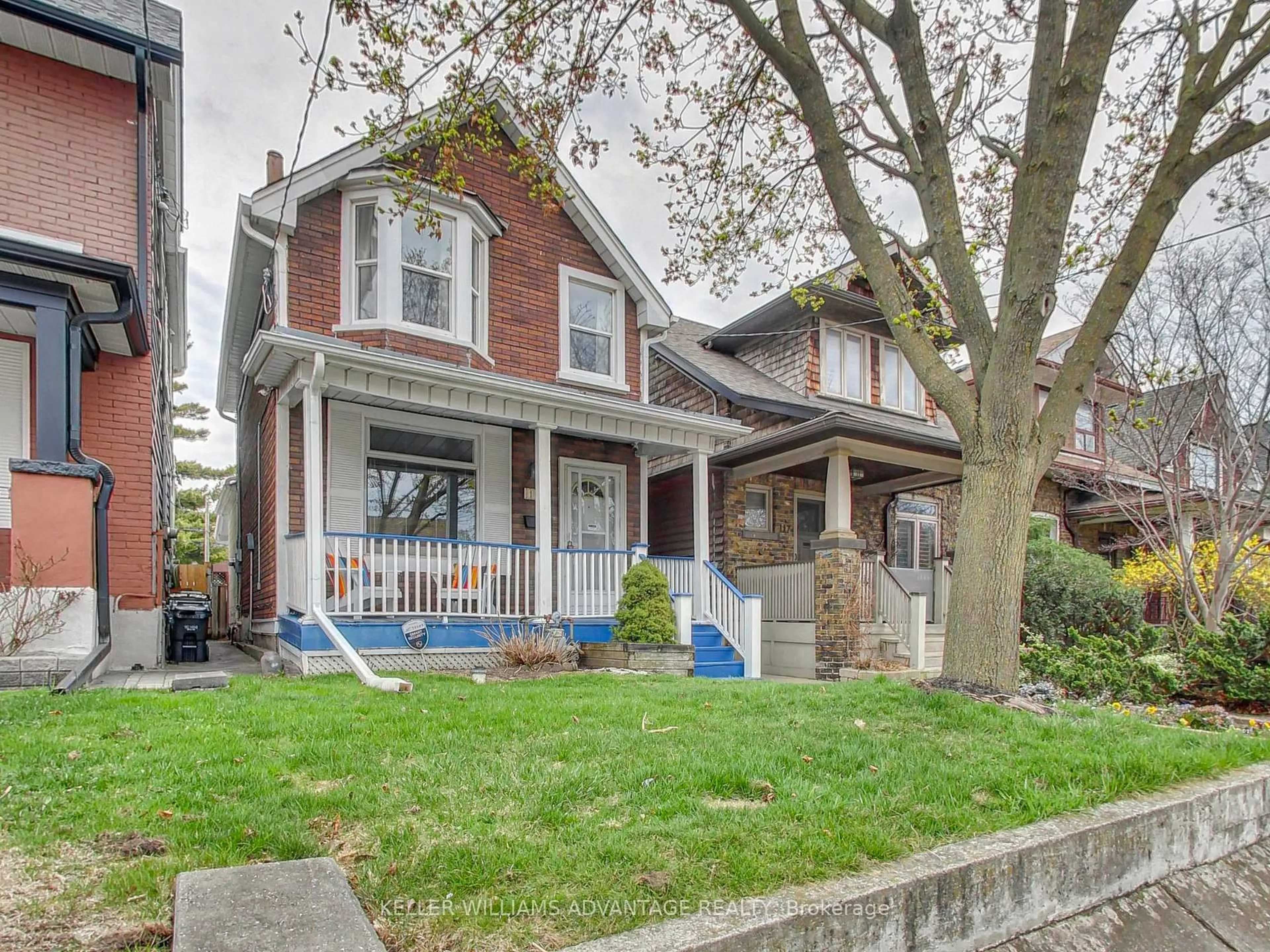 Home with brick exterior material, street for 119 Chester Ave, Toronto Ontario M4K 2Z8