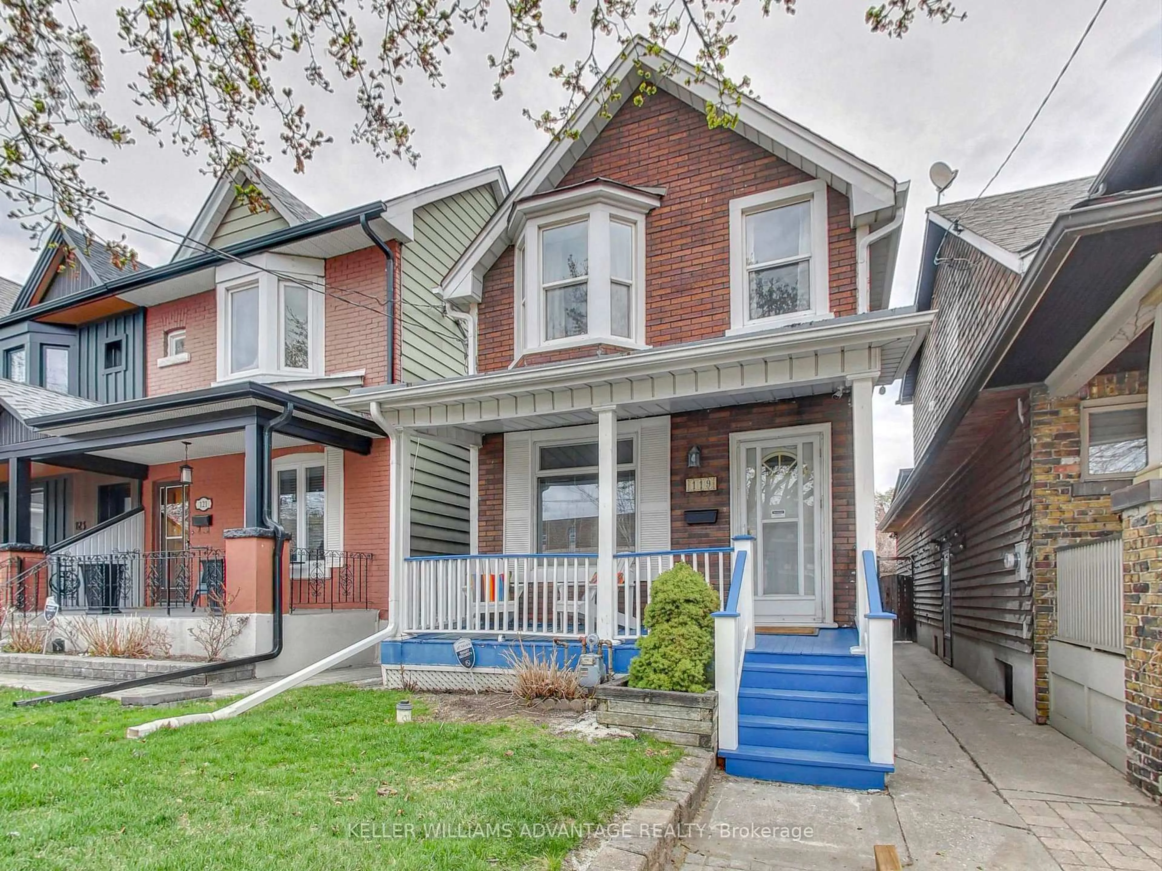 Home with brick exterior material, street for 119 Chester Ave, Toronto Ontario M4K 2Z8