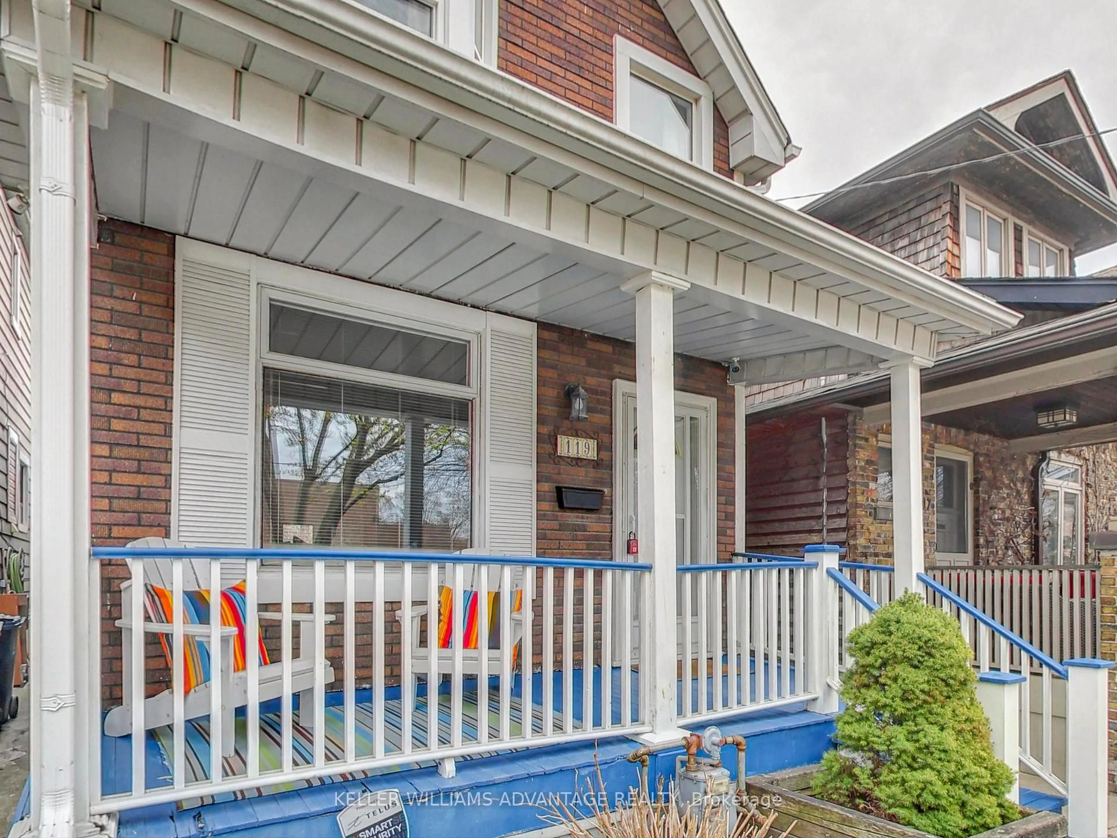 Home with brick exterior material, street for 119 Chester Ave, Toronto Ontario M4K 2Z8