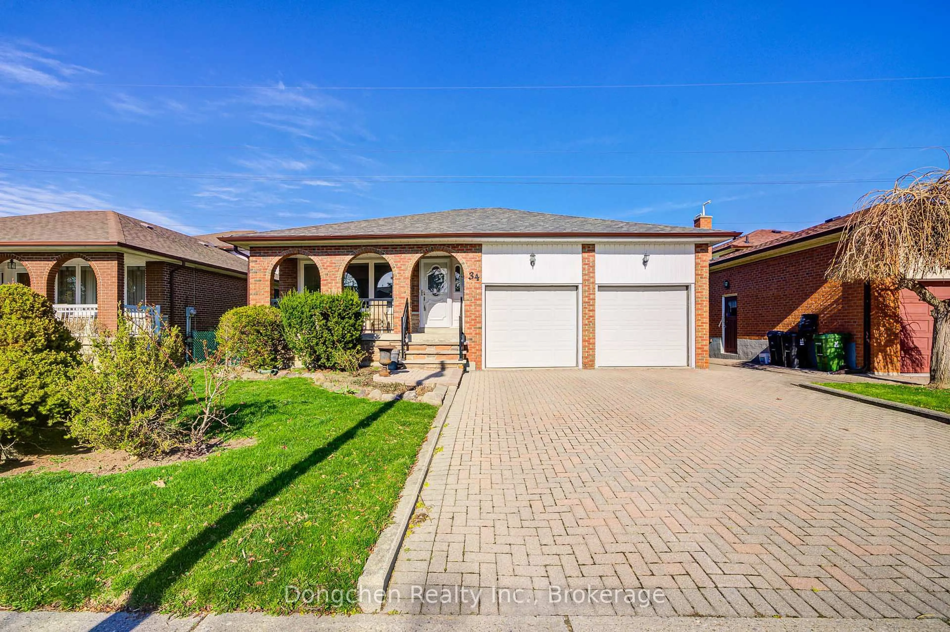 Home with brick exterior material, street for 34 Ellenhall Sq, Toronto Ontario M1W 3B2