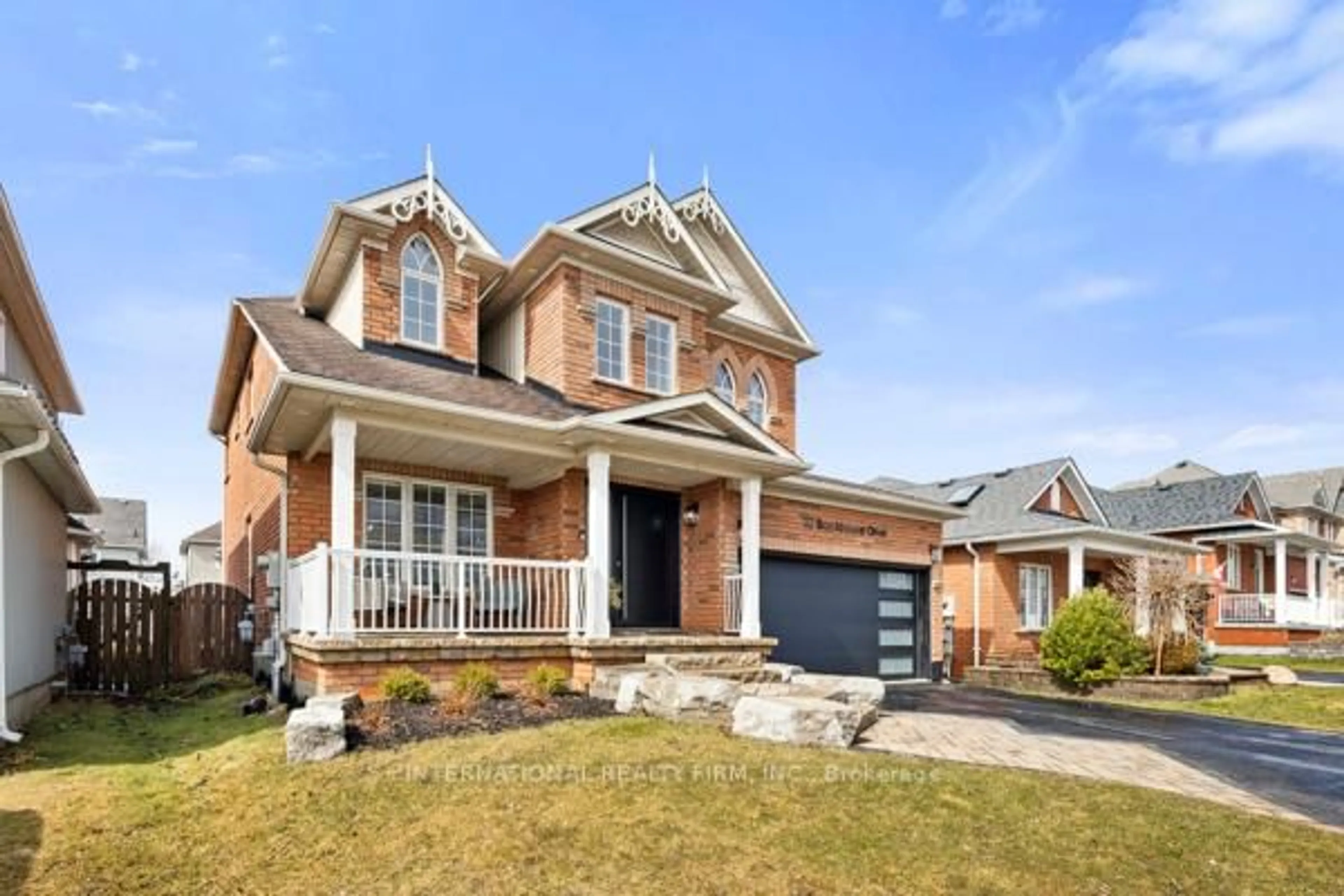Home with brick exterior material, street for 32 Brookhouse Dr, Clarington Ontario L1B 1N8
