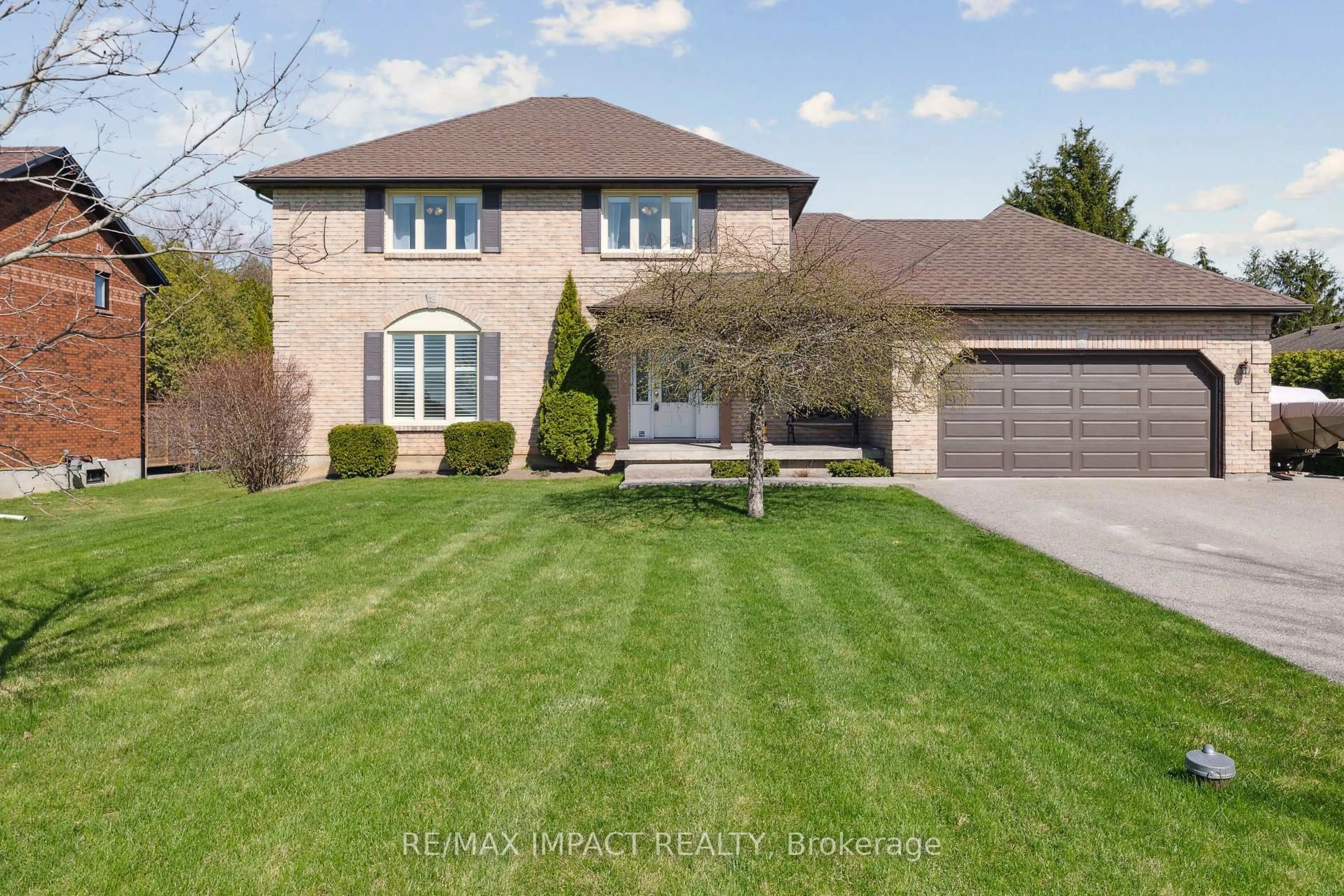 Home with brick exterior material, street for 308 STEPHENSON POINT Rd, Scugog Ontario L9L 1B4
