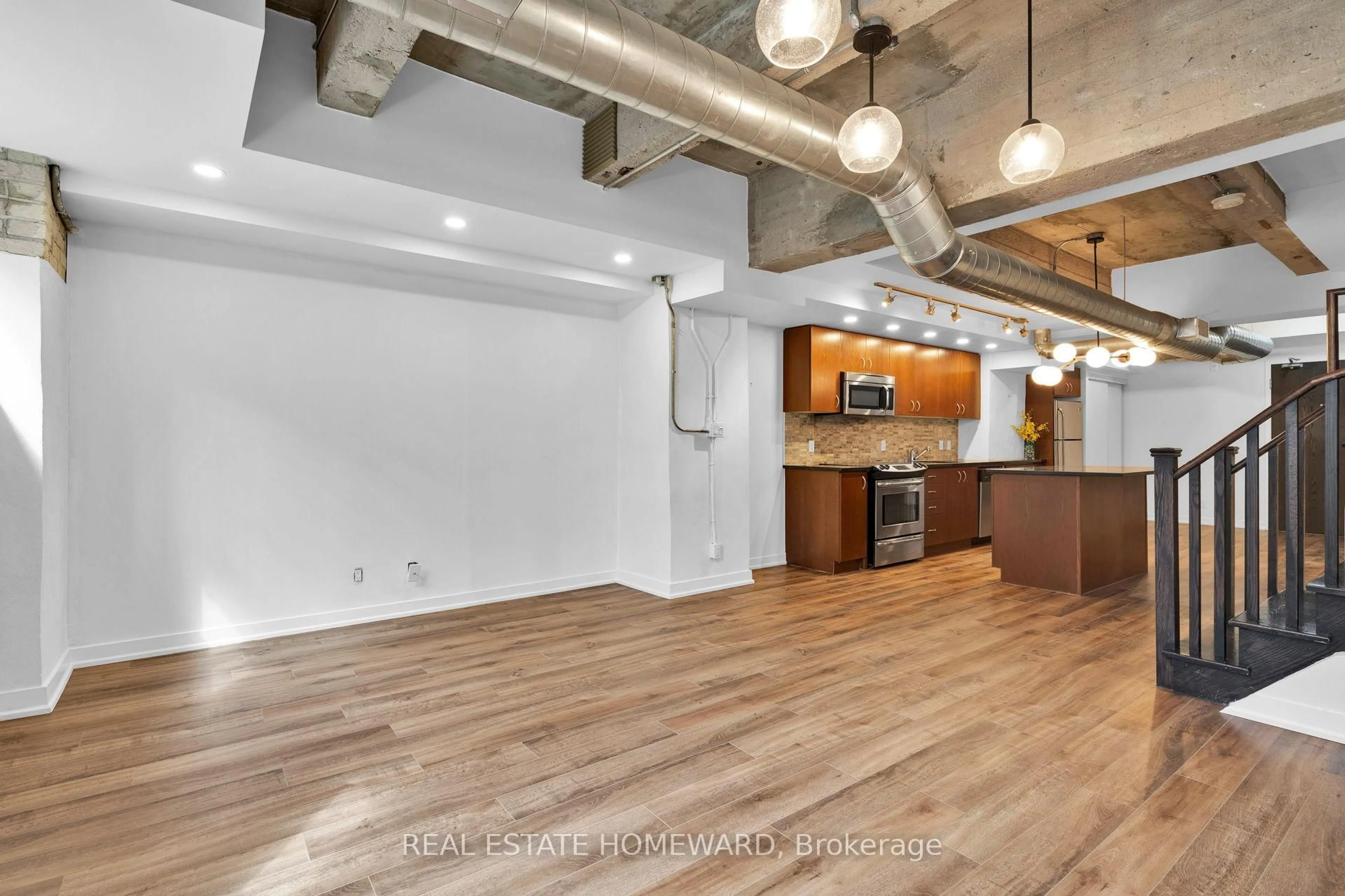 Open concept kitchen, unknown for 201 Carlaw Ave #128, Toronto Ontario M4M 2S3
