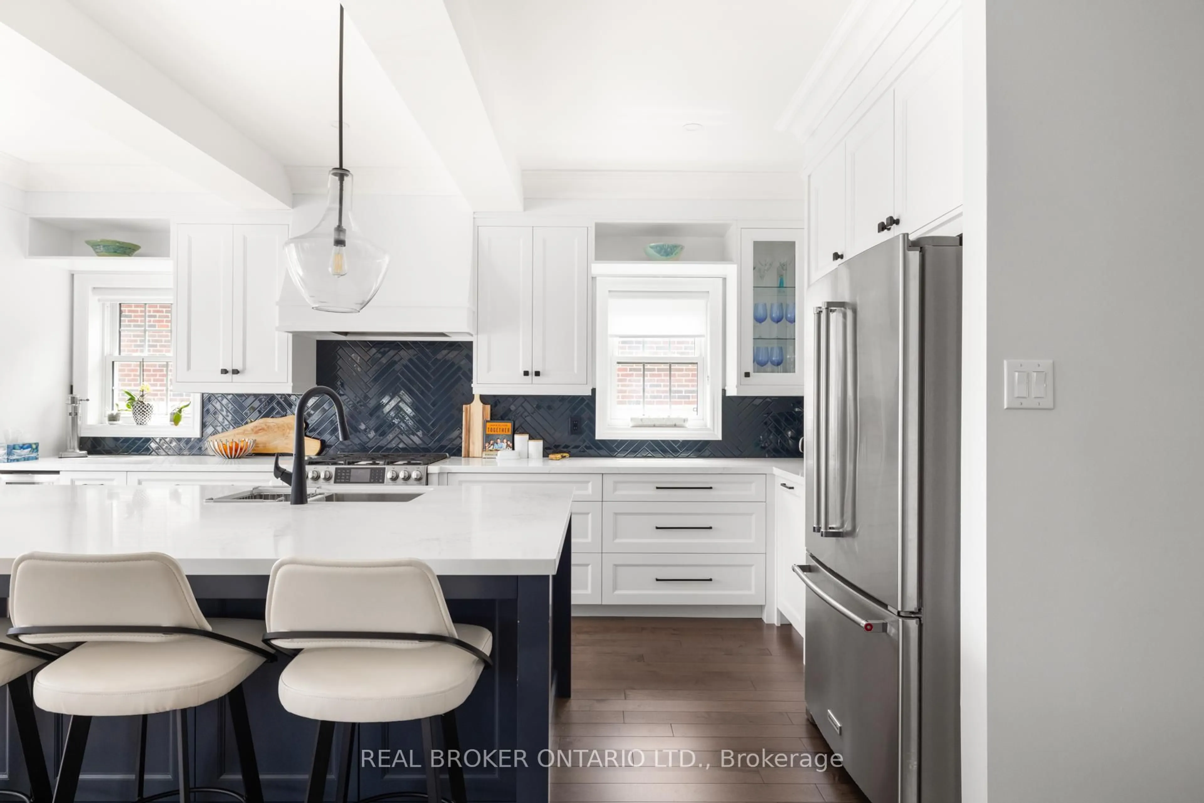 Contemporary kitchen, ceramic/tile floor for 470 Poplar Ave, Ajax Ontario L1S 1E8