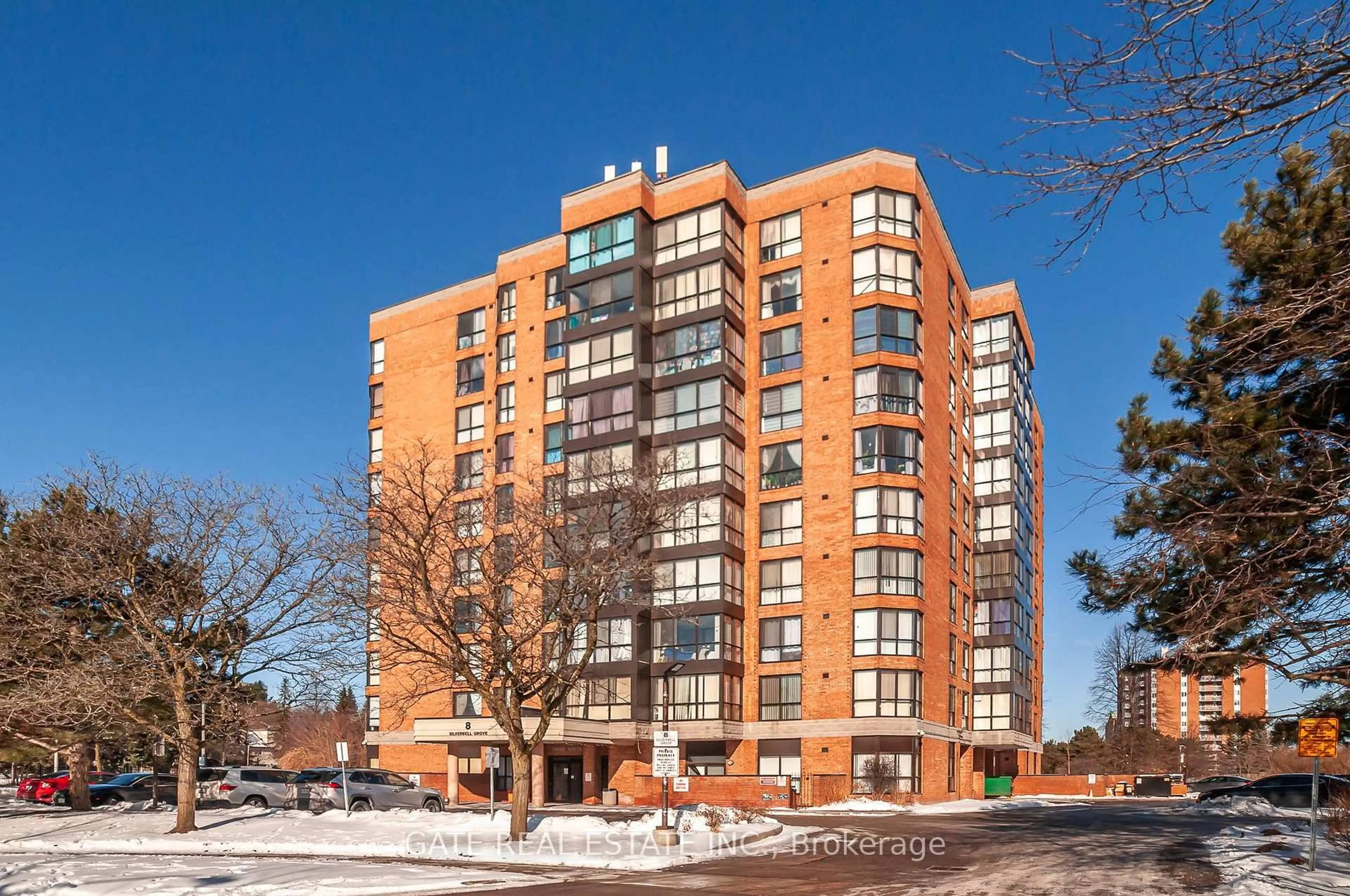 Home with brick exterior material, building for 8 Silverbell Grve #910, Toronto Ontario M1B 4Z3